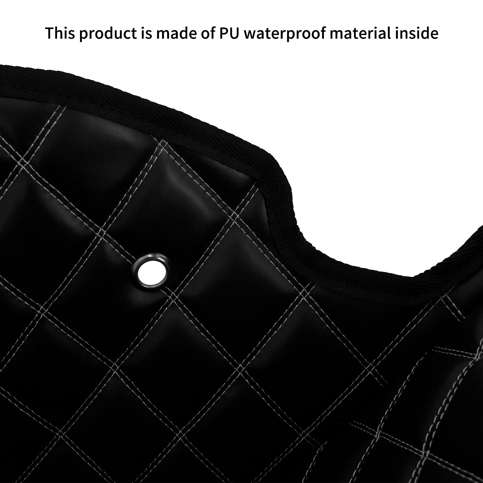 HDBUBALUS Non-Stretched Saddlebag Liners Inserts White Thread Compatible with Harley 2014-2022 1 Pair