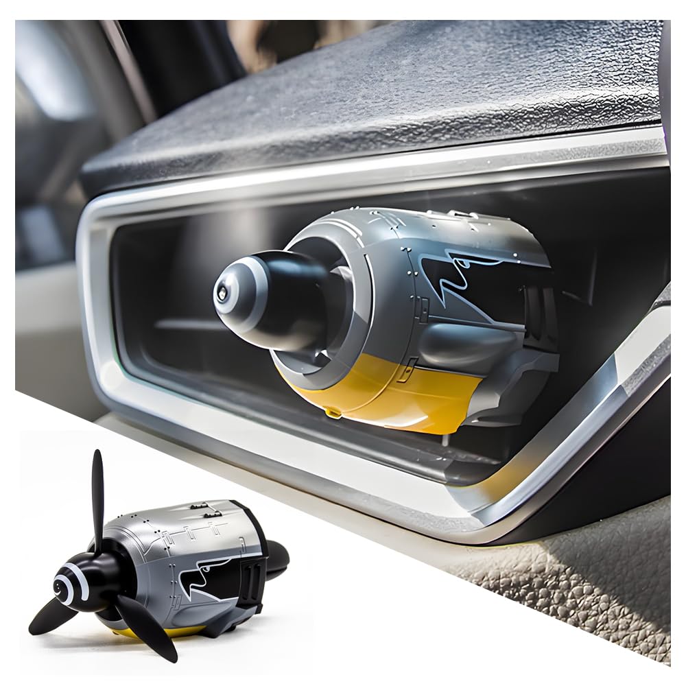 Fw-190 WW2 Planes Car Vent Decor,Creative Air Vent Clips Fit for Horizontal/Vertical Air Vents,Fw-190 Fighter Car Airs Freshener