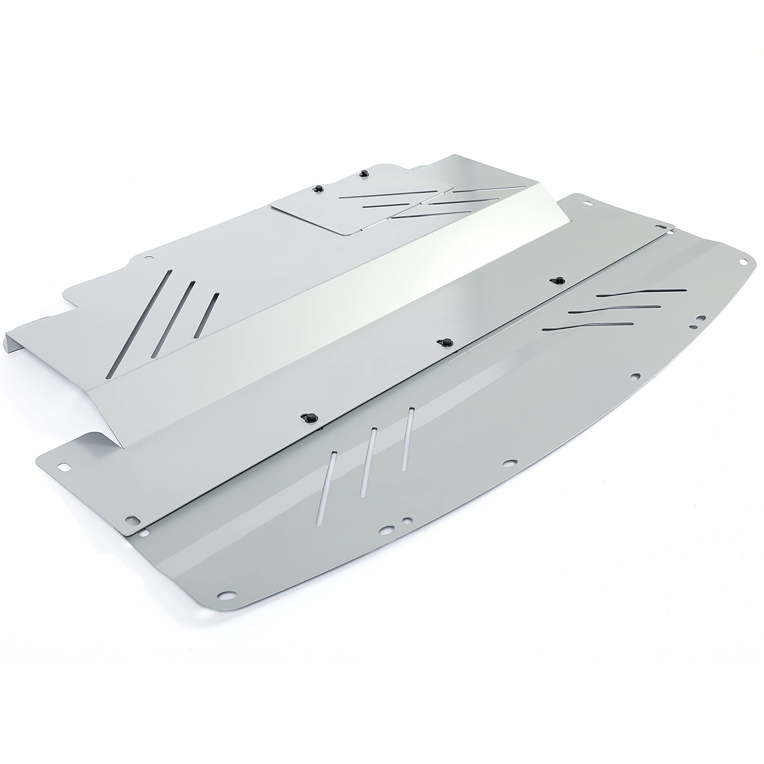 Kojem Engine Splash Shield Guard for Infiniti G35/G37/Q40/Q60 & Nissan 370Z, Silvery Aluminum, Model LYAM-650, RWD Only