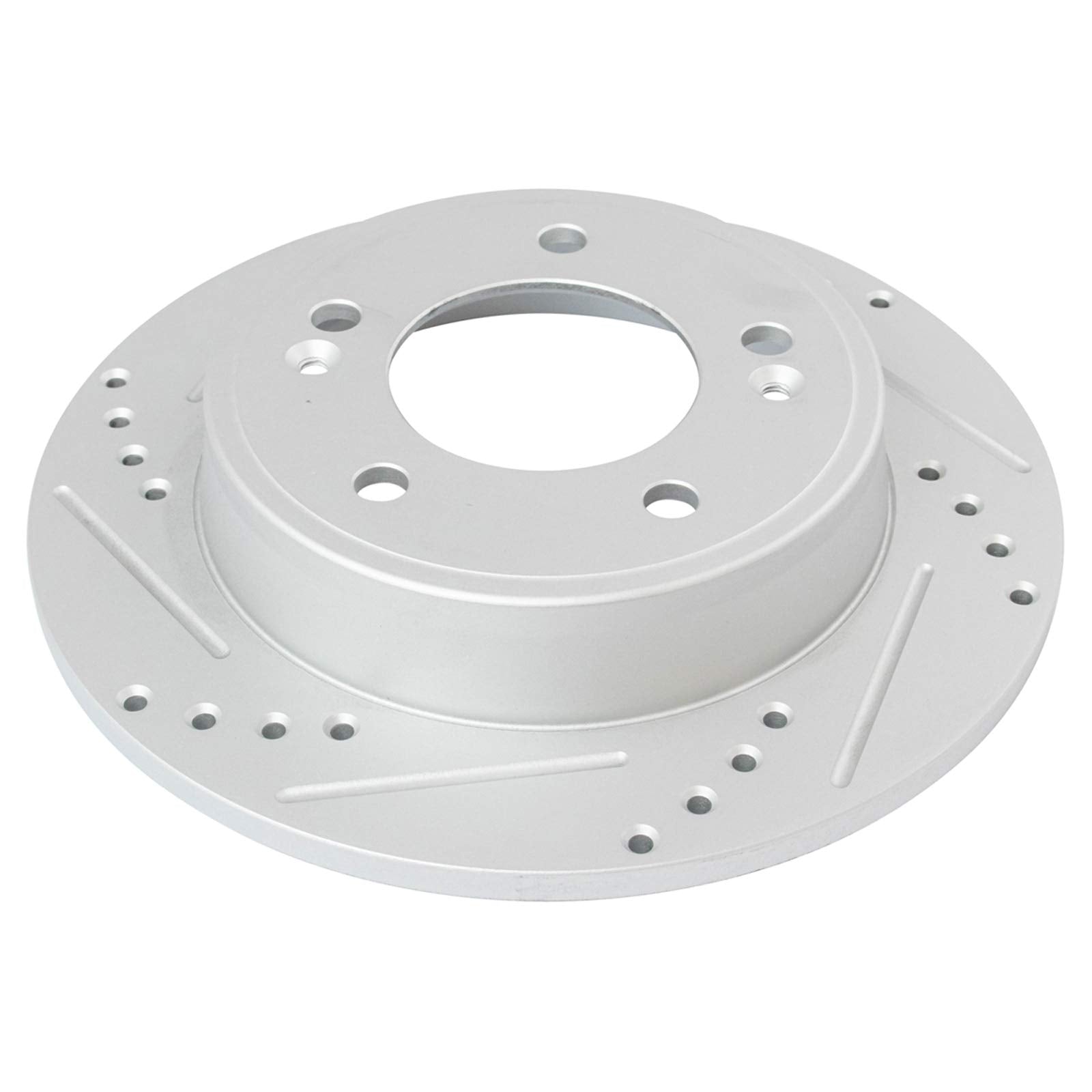 Trq Rear Performance Brake Rotor Drilled Slotted Pair Set For Elantra/Elantra Coupe/Elantra Gt/Forte/Forte Koup / Forte5 / Soul/
