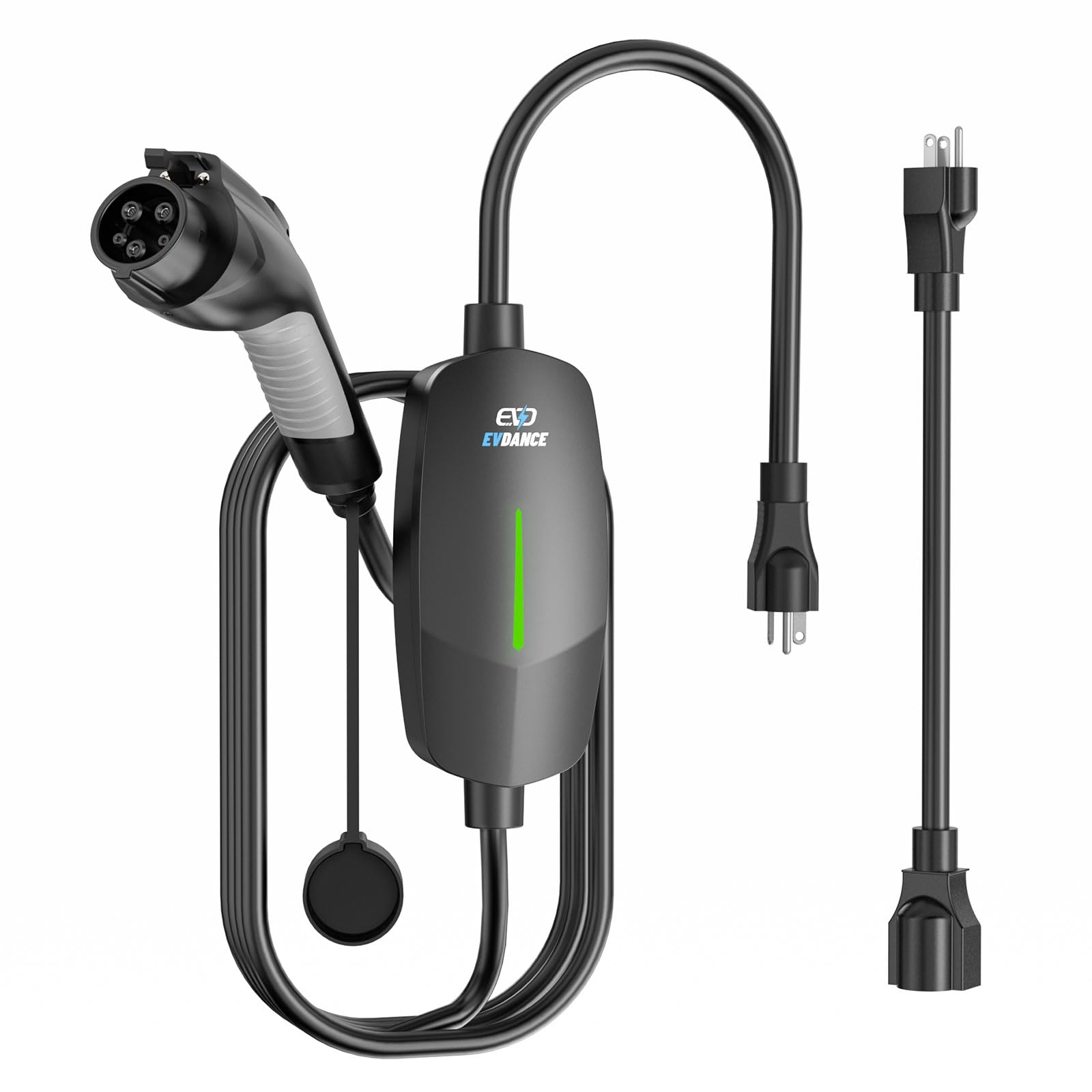 Evdance Level 1&2 Ev Charger, Electric Vehicle Portable Charger With 25Ft Cable, Home Ev Charging Station For J1772 Electric Car