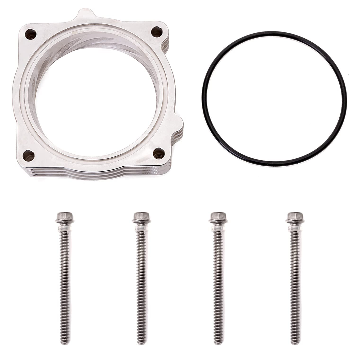 RJSPHH Throttle Body Spacer for 2009-2018 Dodge RAM 1500 2500 3500 5.7L V8 - Silver