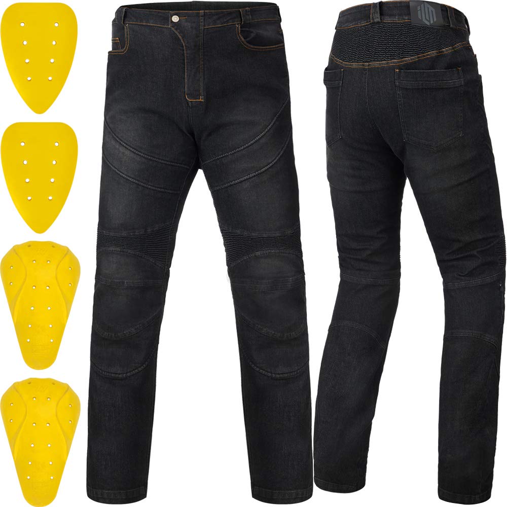 Ilm Motorcycle Dirt Bike Pants For Men Ce Armored Motocross Riding Gear Jeans Motorbike Adventure Touring Pant Bjn01 Gray