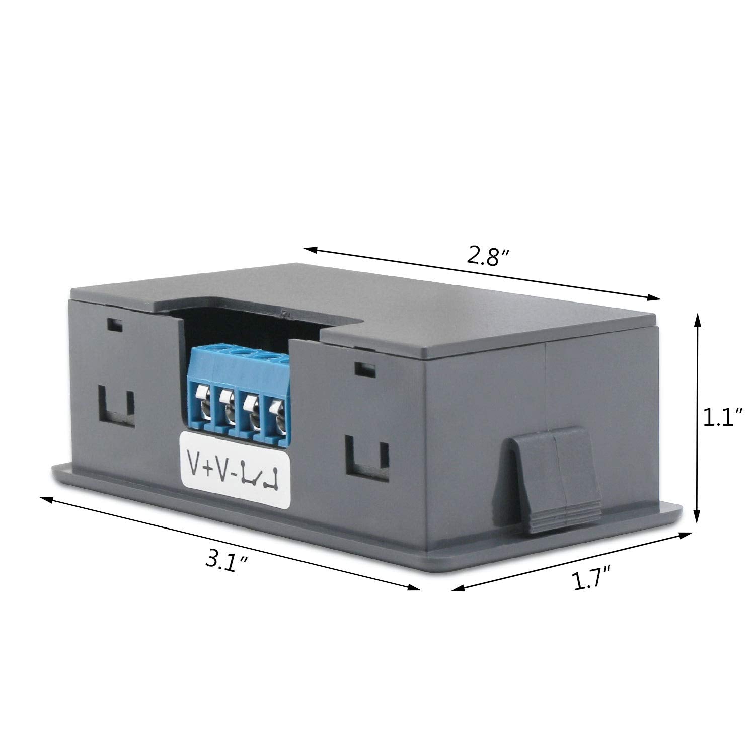 DROK Delay Relay Module, DC 6-30V Timer Relay 12V 24V 0.01s-9999min 50mA Digital Timer Cycle Delay Switch Module AC 220V Power O