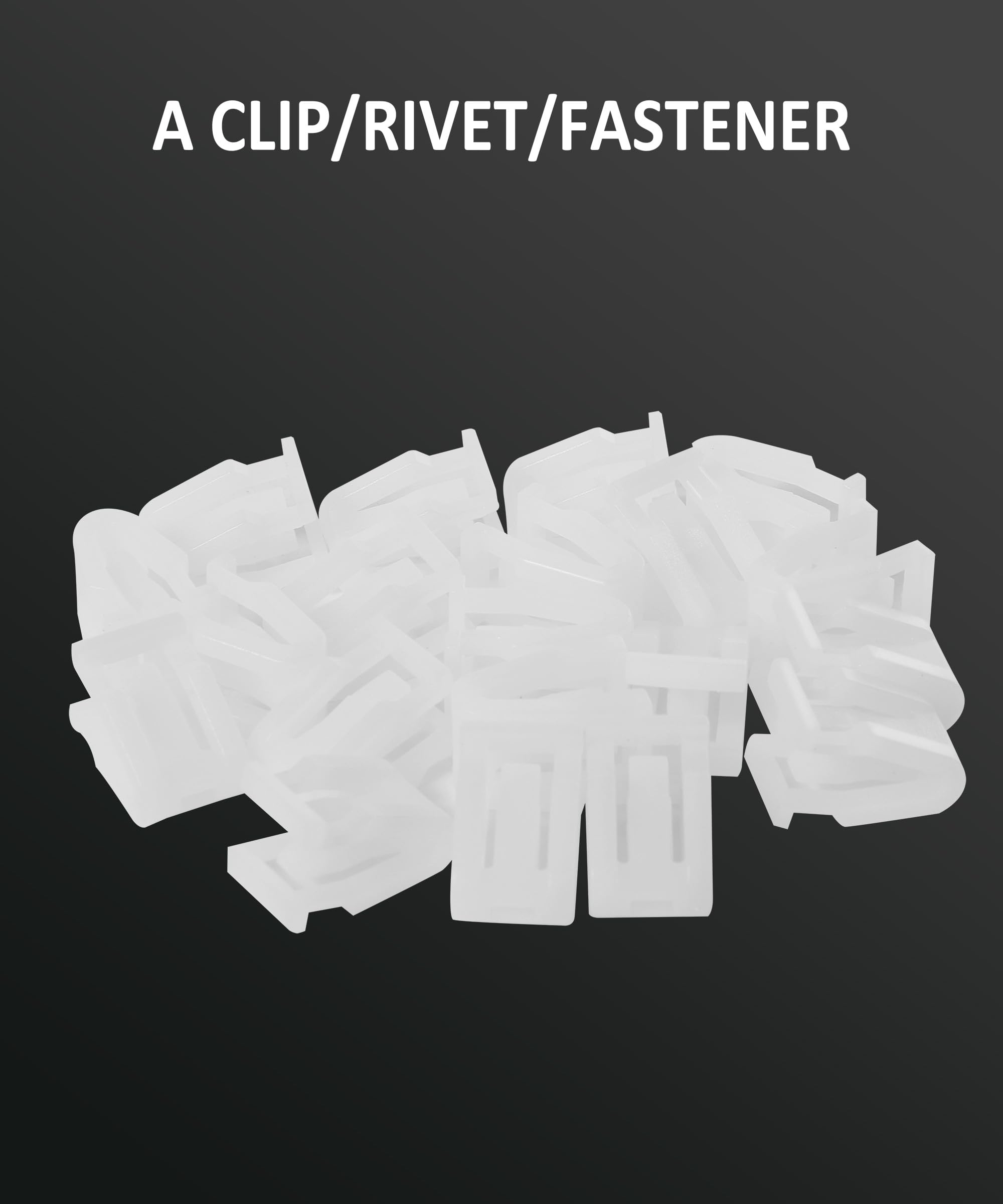 RACOONA 20PCS Automotive Plastic Fasteners Clips, Dashboard Trim Retainers, Model 1132BSSLKK001, White