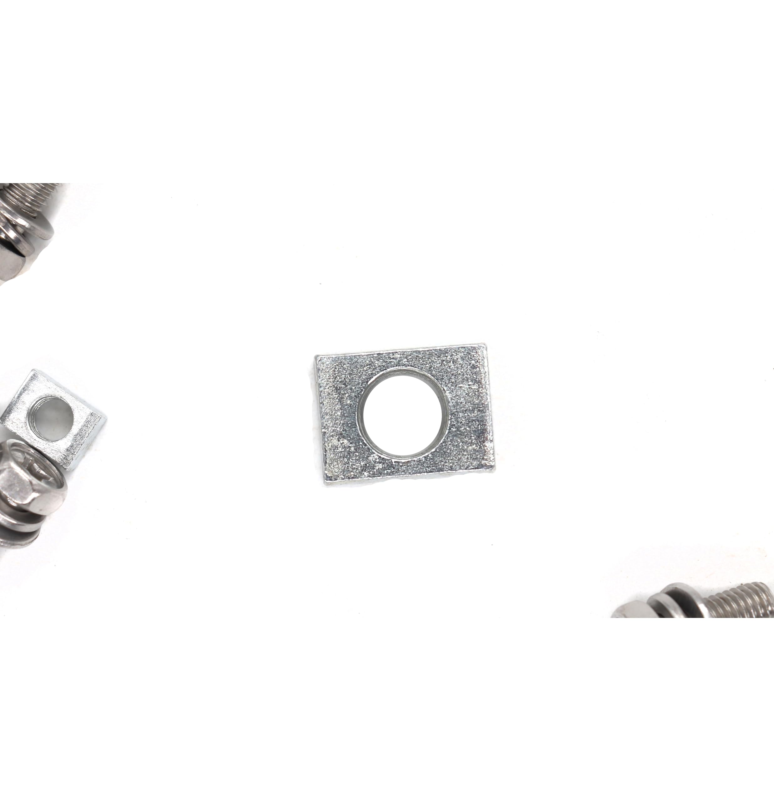 Binifimux 6-Pack Motorcycle Battery Terminal M6 X16Mm Bolt Square Nut Kit Stainless Steel 304