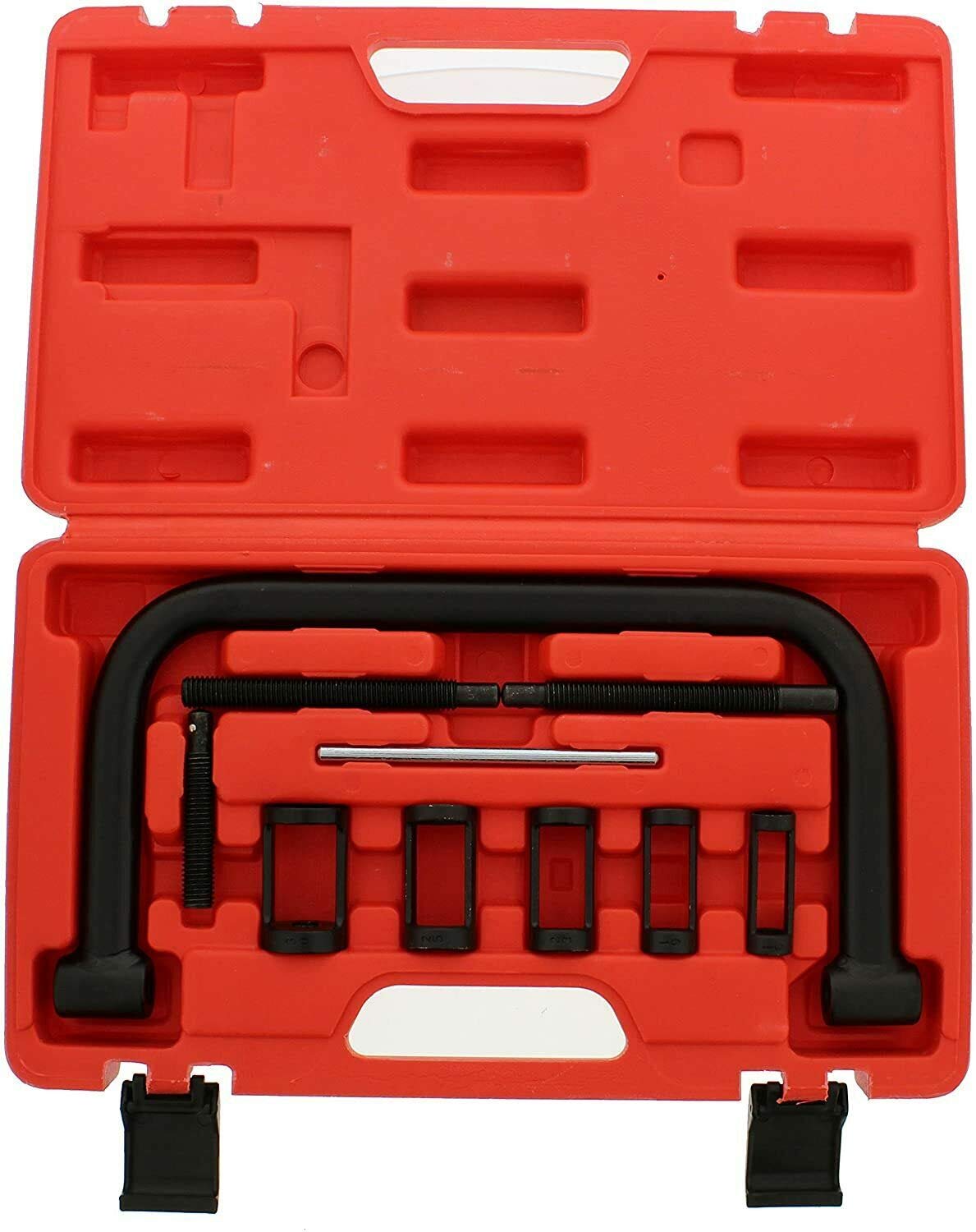 J&R Quality Tools AUTO Solid Valve Spring Compressor C Clamp Service Kit
