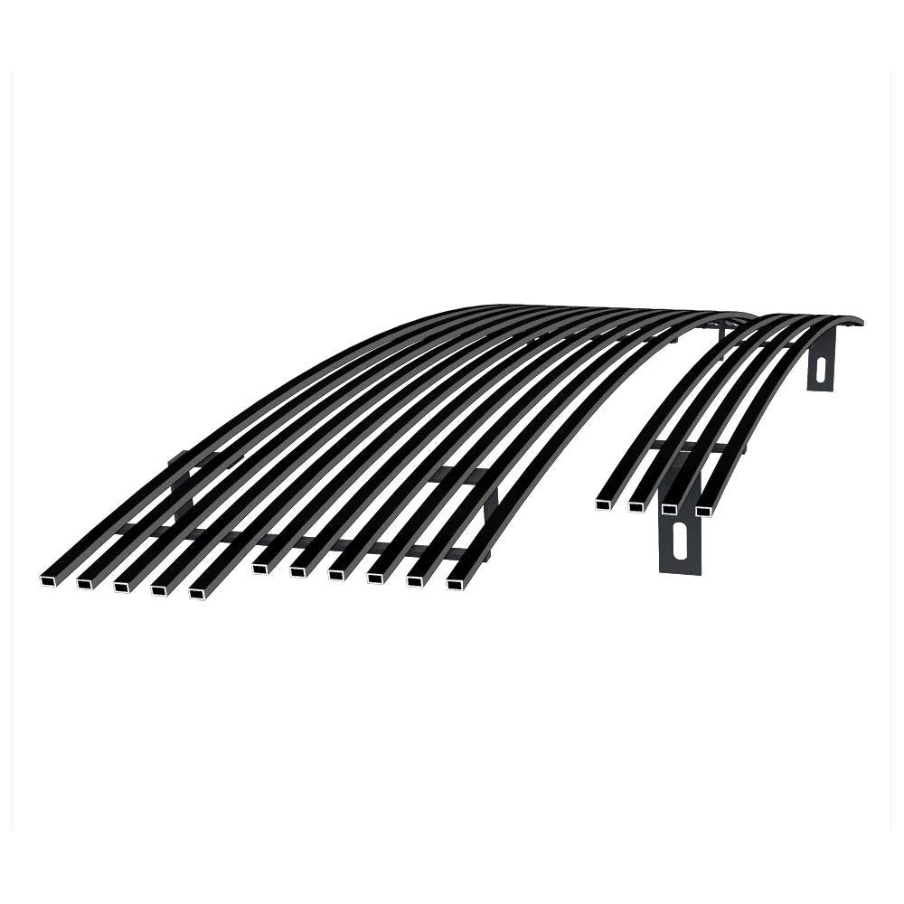Off Roader eGrille Premium Stainless Steel Black 8x6 Horizontal Billet Grille Compatible with Ford F-150 1997-1998 2WD Bar Style