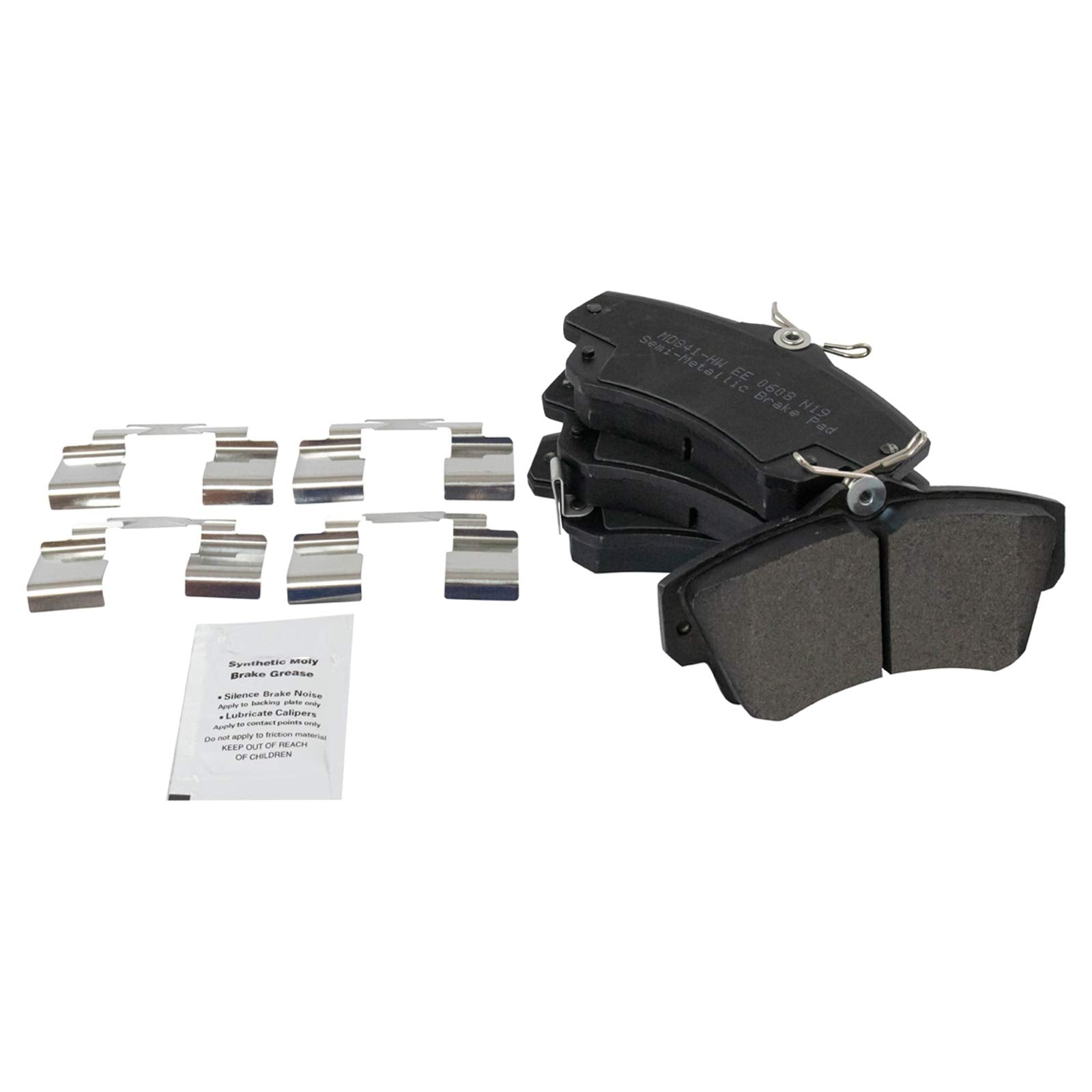 Trq Front Brake Pad & Rotor Kit Semi-Metallic Compatible With 2001-2010 Chrysler Pt Cruiser