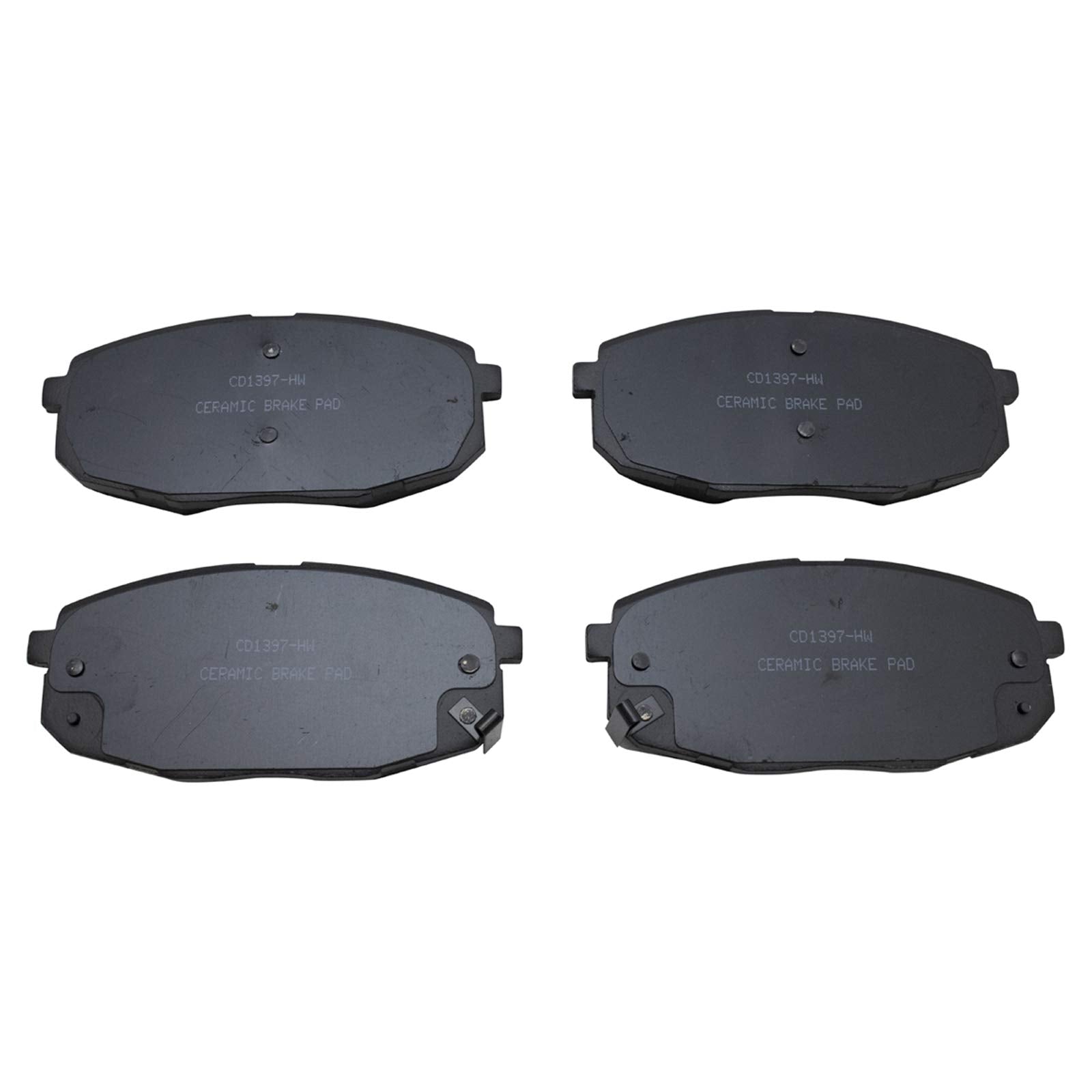 TRQ Front Brake Pads Ceramic Compatible with 2009-2012 Hyundai Elantra 2010-2013 Kia Forte Forte Koup 2014-2016 Soul
