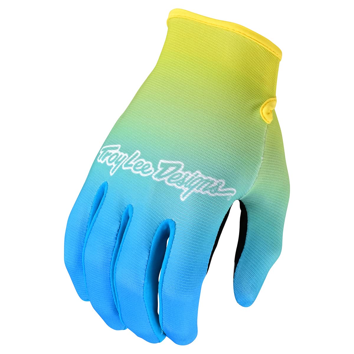 Troy Lee Designs Motocross Motorcycle Dirt Bike Racing Mountain Bicycle Gloves, FLOWLINE Glove (Blue/Yellow, Medium)