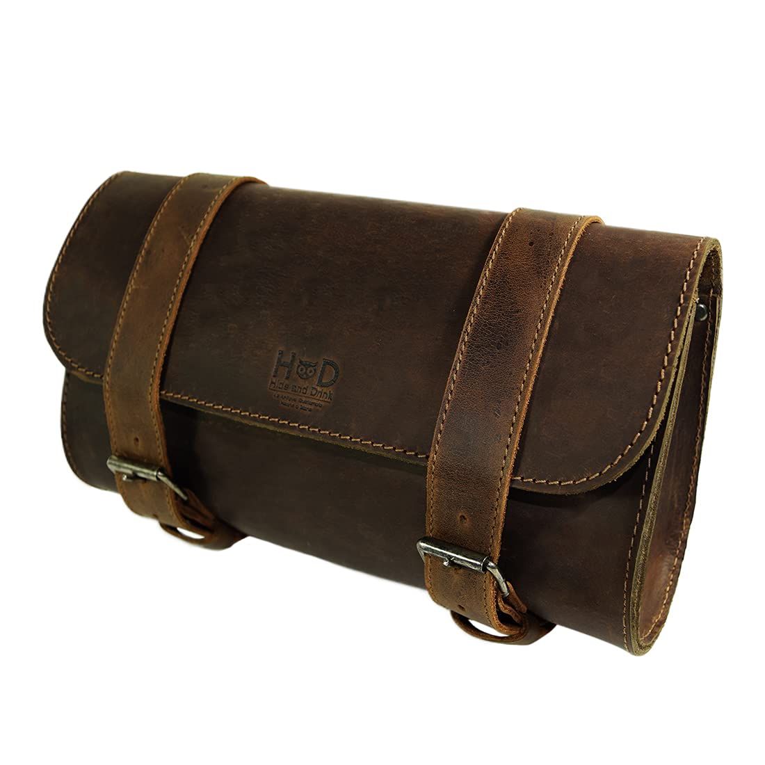 Hide & Drink, Motorcycle Handlebar Bag with 2 Adjustable Straps, Tool Organizer, Motorbike Pouch, Saddle Bag for Bike Commuters,