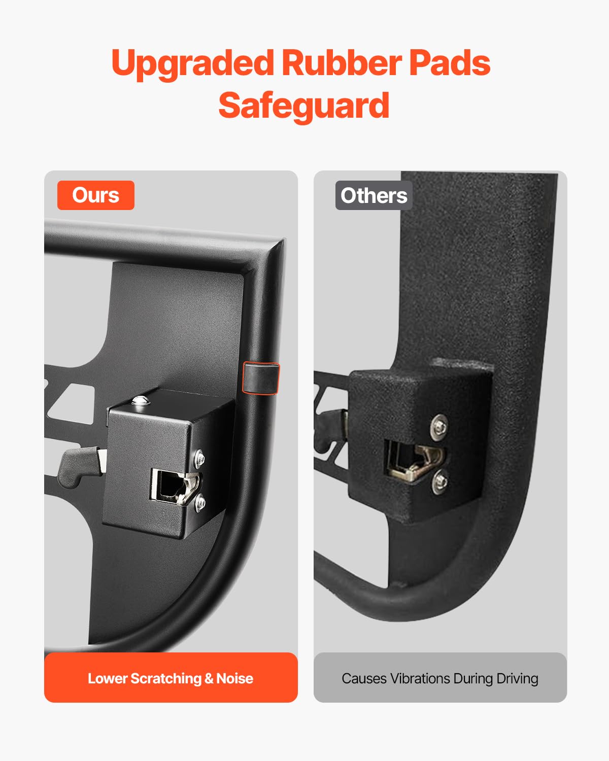 VEVOR Jeep Tube Doors - 2-Door Tubular Door with Heavy-Duty Hinges & OE Latch, Black, Model YK-GMB-SL-JK-2, Fits