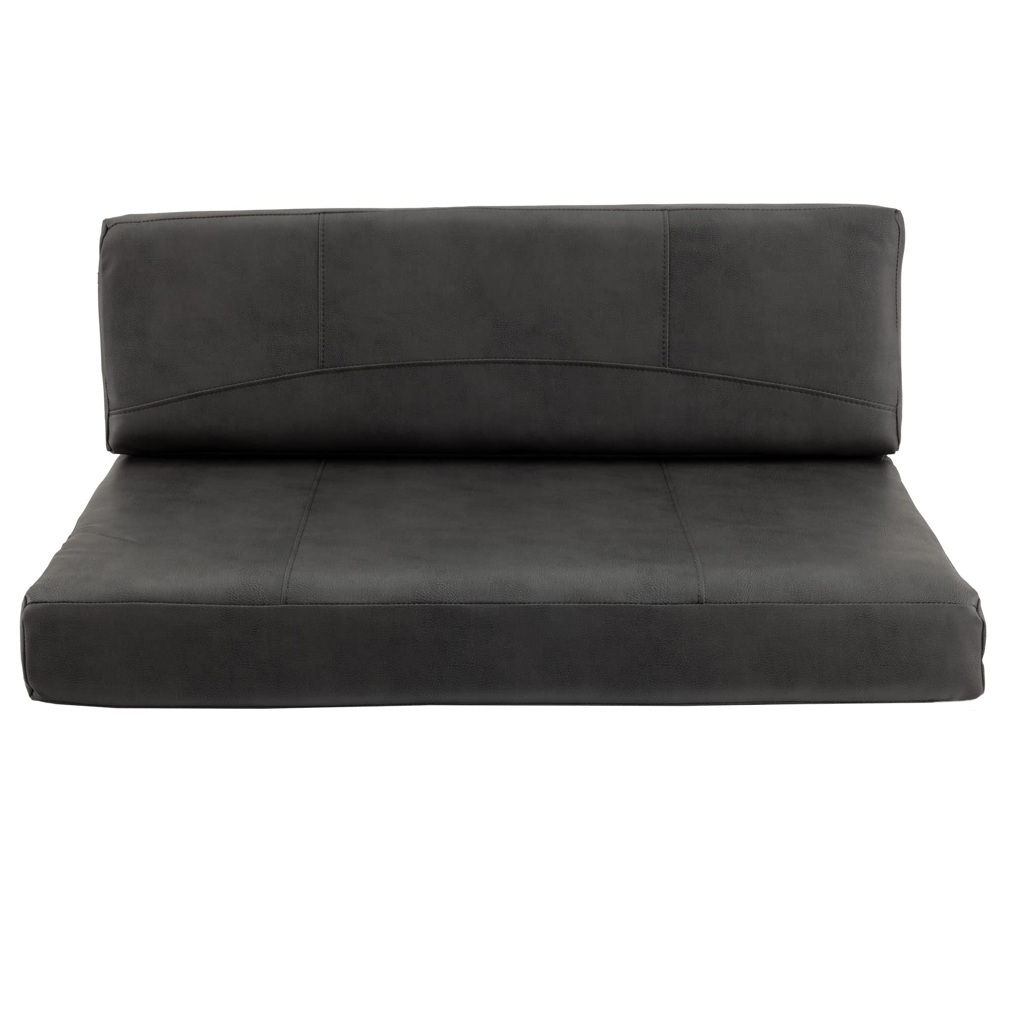 RecPro RV Dinette Booth Cushions - Memory Foam, 42", Gunmetal Color
