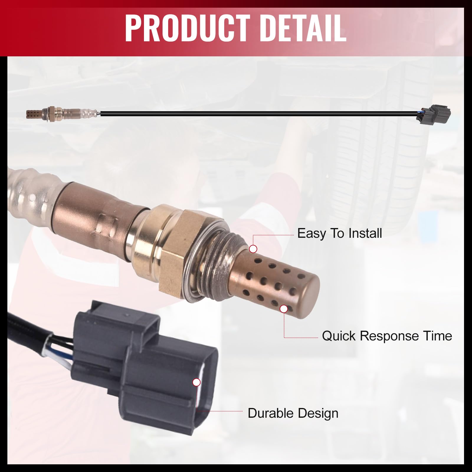 Bapmic 234-4099 Oxygen Sensor Downstream Sg336 13007 Replacement For 1992-2000 Honda Civic Odyssey Accord 92 93 95-99 Acura Inte