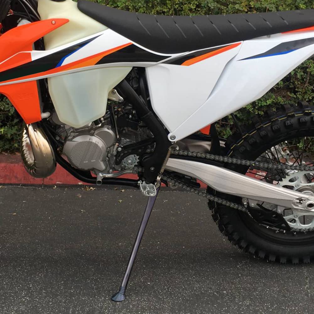 JFG RACING Dirt Bike Kickstand Side Stand Forging Aluminum With Springs For XC XCW XCF EXC EXCF 150 200 250 300 350 400 450 500