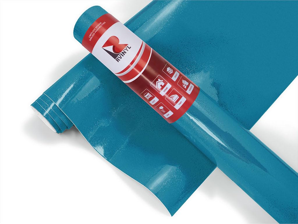 3M 2080 G227 Gloss Blue Metallic (5Ft X 6In) Vinyl Wrap Film Sheet With Air-Release For Cars, Trucks & More (2.5Sq Ft Roll)