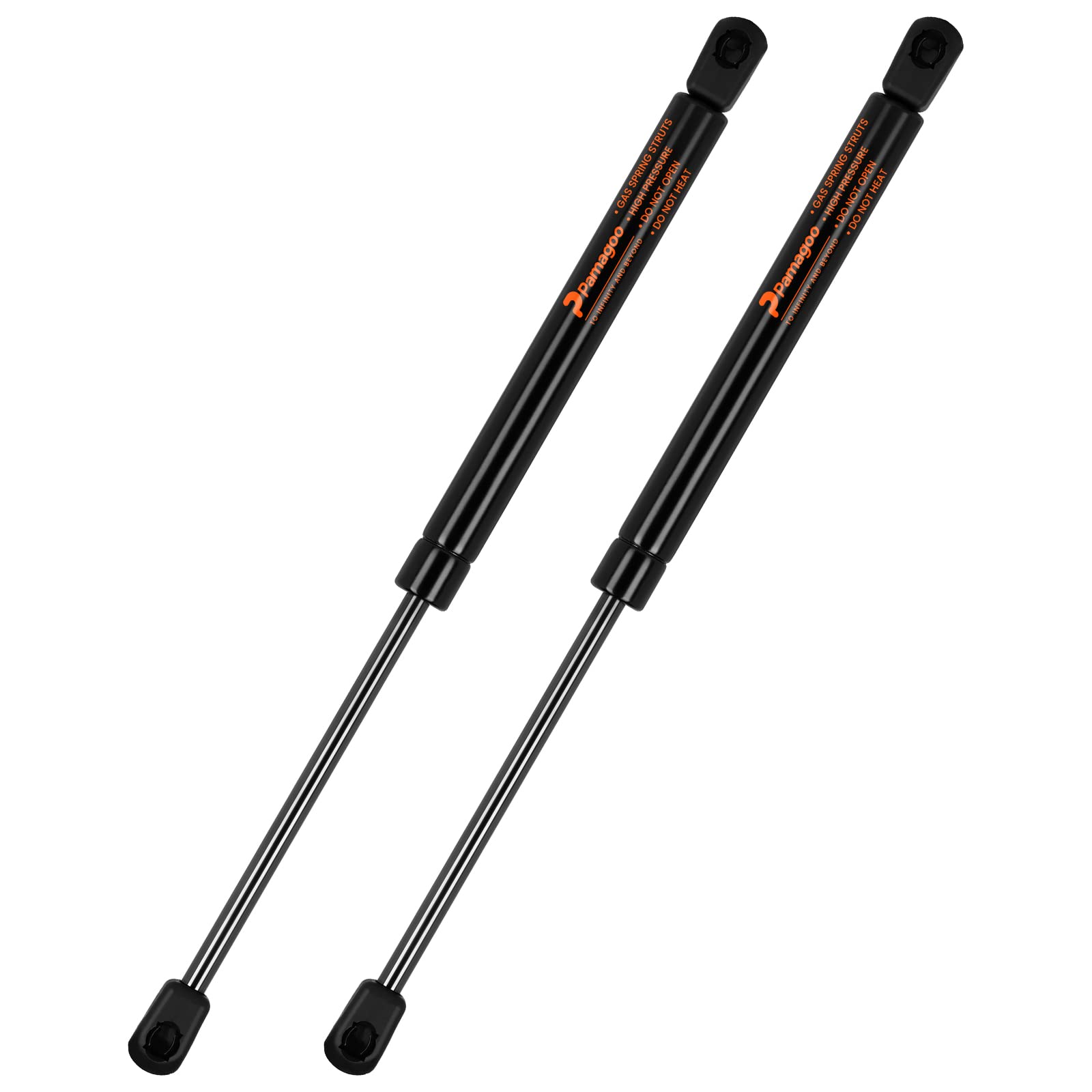 Pamagoo C16-06389 14 Inch Gas Strut 24 Lb 107 N Per Prop, Gas Spring Shock Lift Support For Leer Camper Shell Shock Truck Topper Rear Window Weatherguard Tool Box Cabinet Lid(2 Pack)