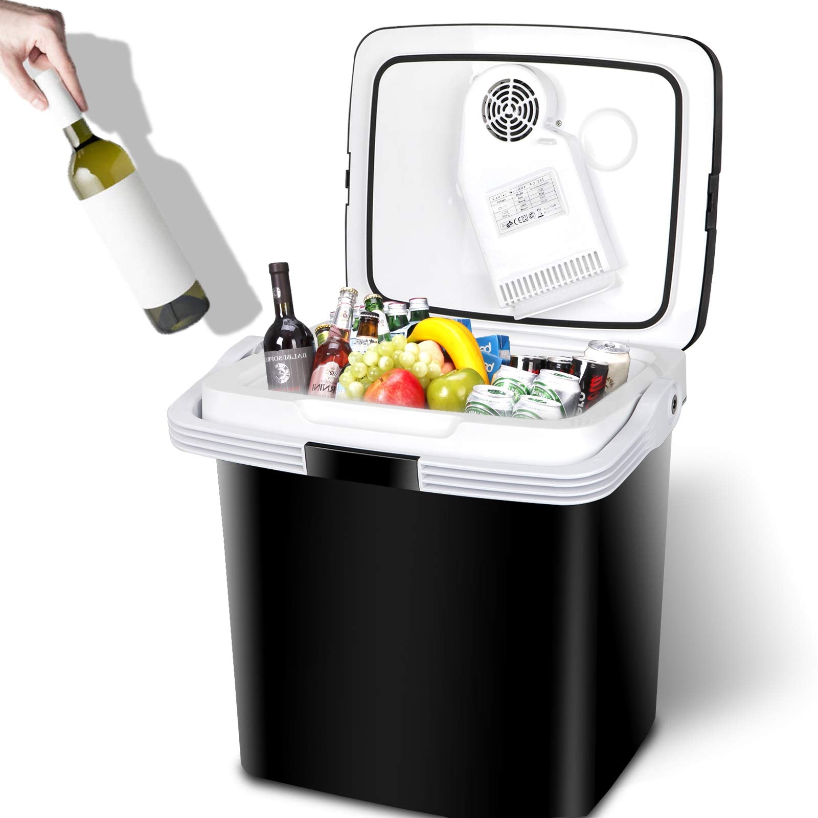Nouva Portable RV Refrigerator 31 Qt(29L) Electric Cooler and Warmer 12V Mini Fridge for Car Camping, Fishing, Work Beach Picnic