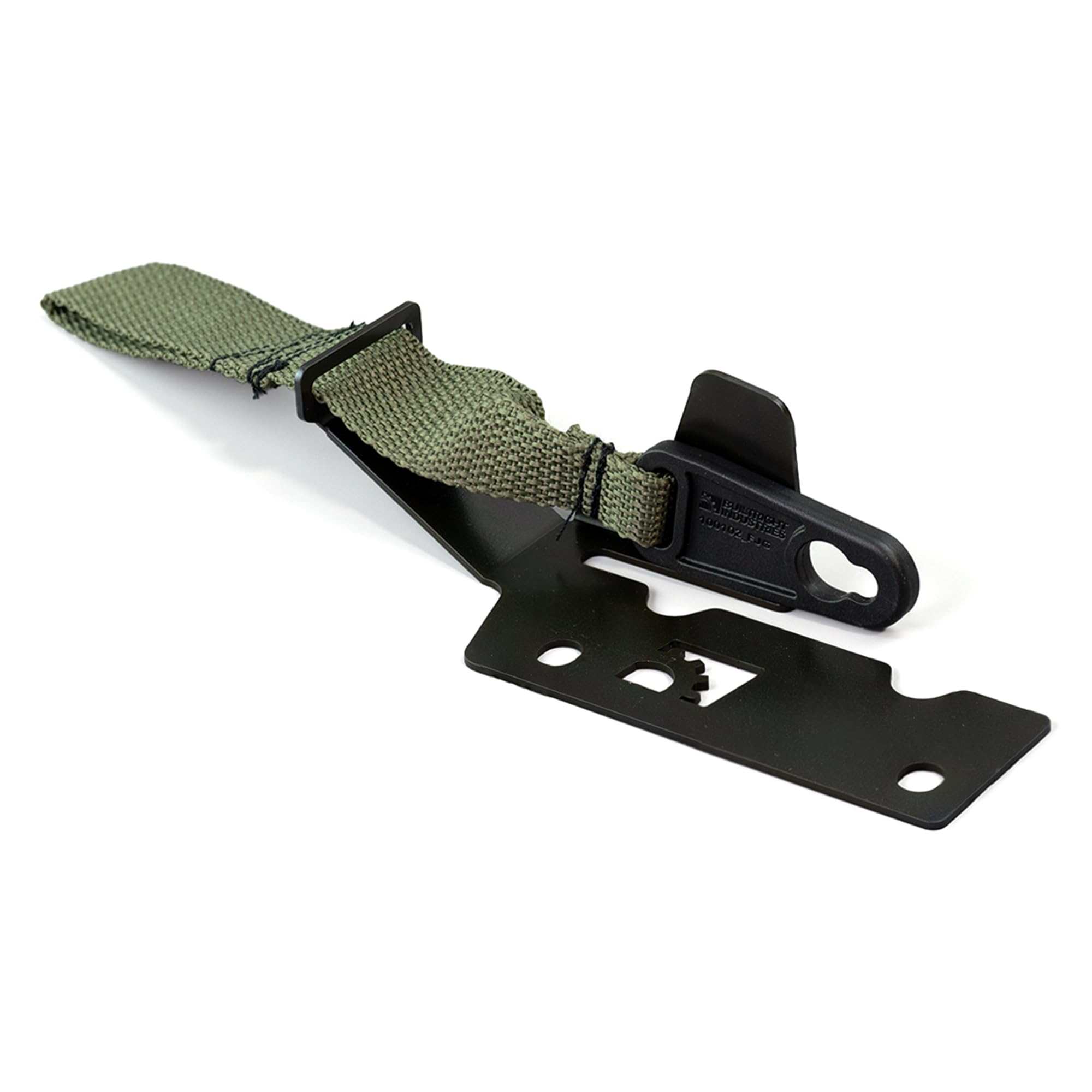 Builtright Industries Rear Seat Release With Olive Strap Compatible With F-150 (2009+), F-250/350 (2017+)