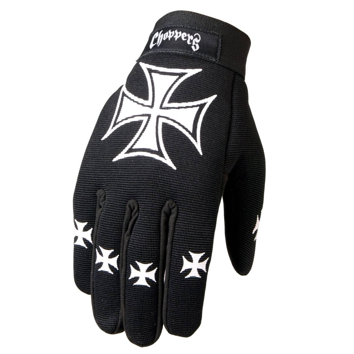 Hot Leathers Choppers Mechanic Gloves (Black, X-Large)