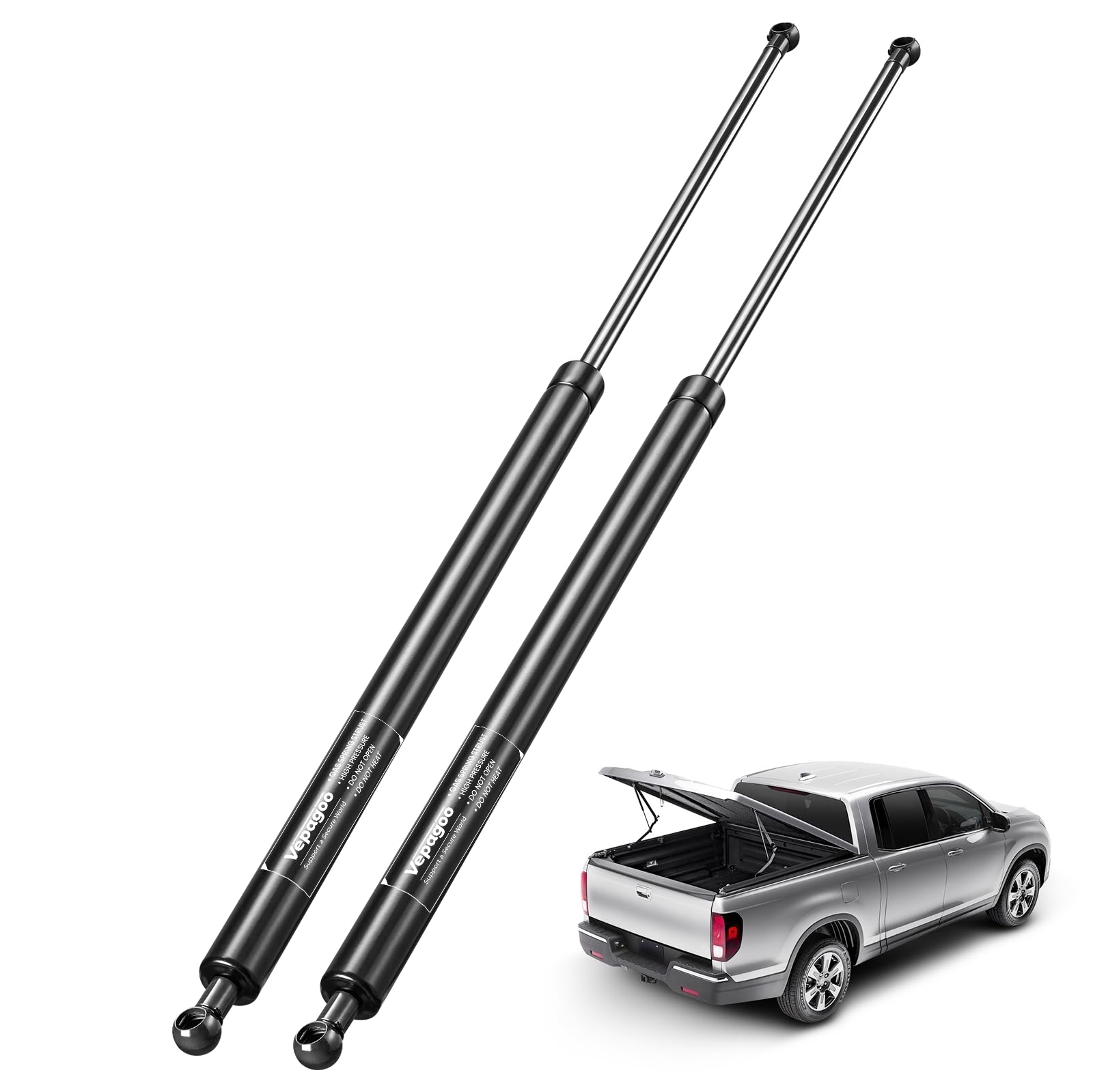 Vepagoo 32 Inch 250Lb/1112N Gas Shock Strut Spring Lift Support For Tonneau Cover Truck Pickup Bed Rv Door Replacement Sturt St3