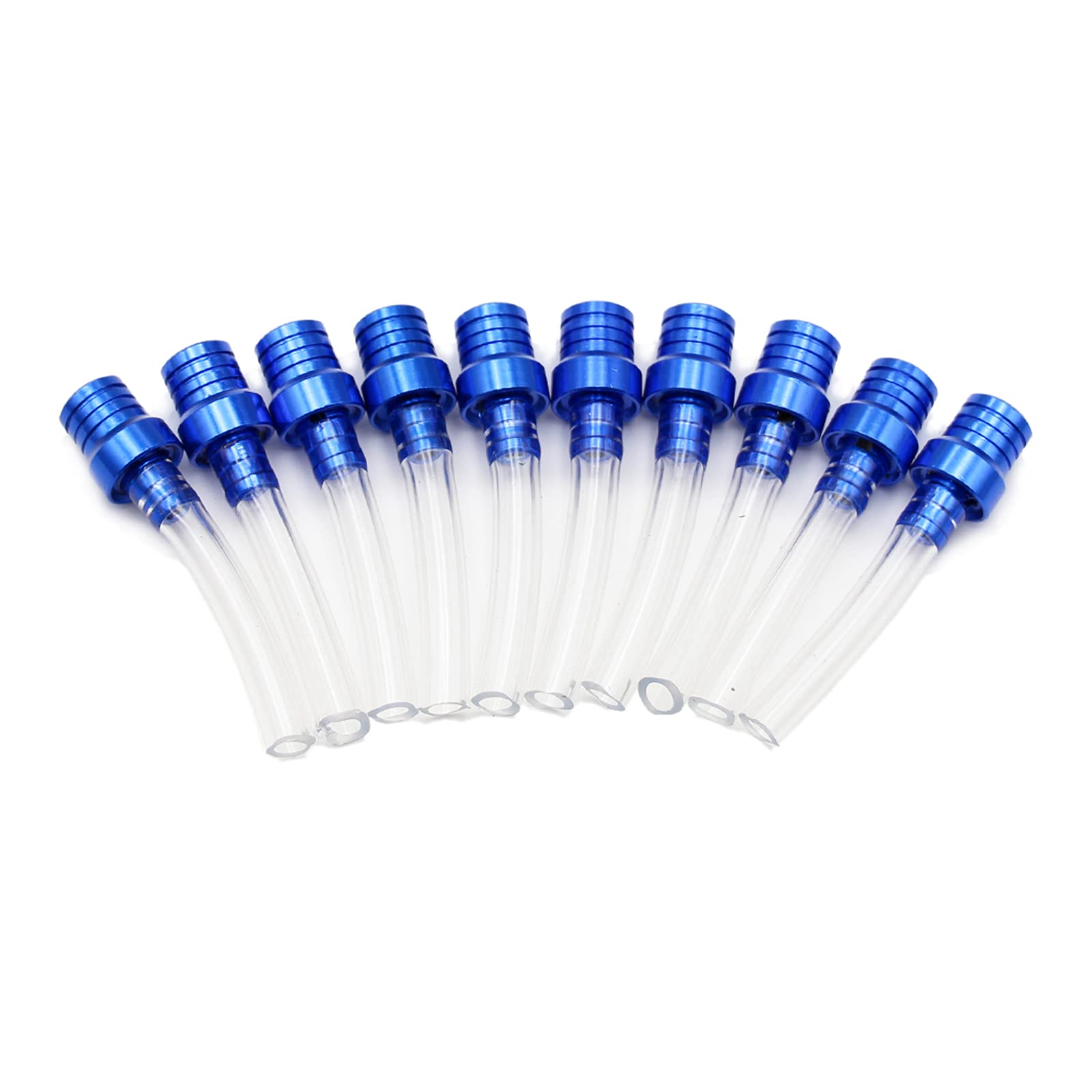 10 Pack Motorcycle Fuel Tank Air Vent Gas Cap Oil Vent Breather Hose Tube, Pro Bat Gas Tank Cap Vent For Dirt Bike Pit Bike Atv 