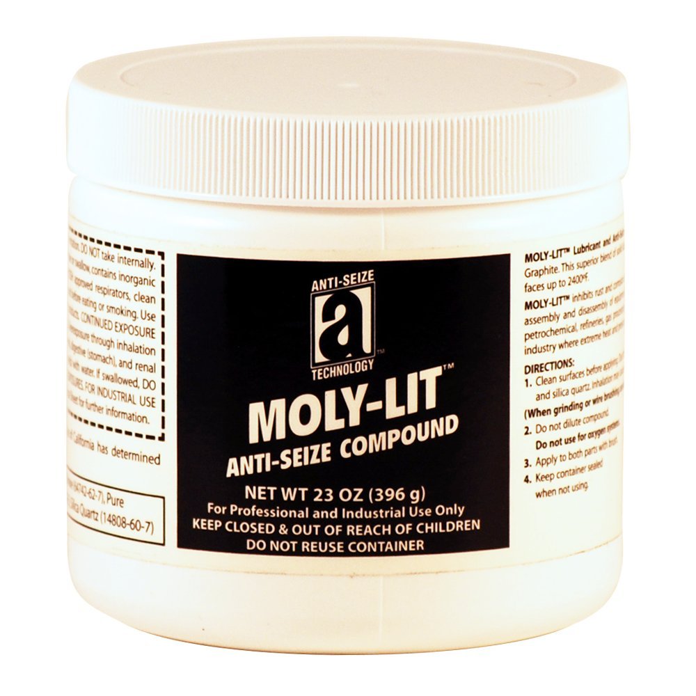 MOLY-LIT 12016 Molydbenum Disulfide and Graphite Anti-Seize Compound, 23 oz., Black, Paste