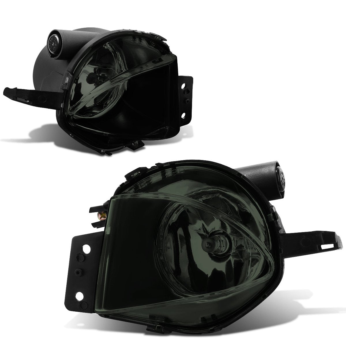 Auto Dynasty Pair Smoked Lens Front Bumper Driving Fog Light Lamps Compatible with BMW E90 328i 328xi 325i 325xi 330i 330xi 06 0