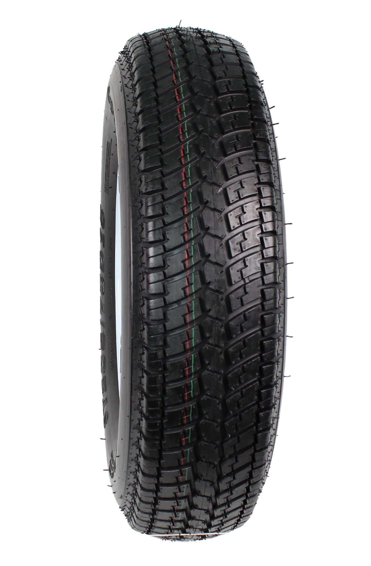 eCustomrim 2-Pack Trailer Tire On Rim ST205/75D15 F78 205/75 Load Range C 5 Lug White Spoke Wheel - 2 Year Warranty w/Free Roads