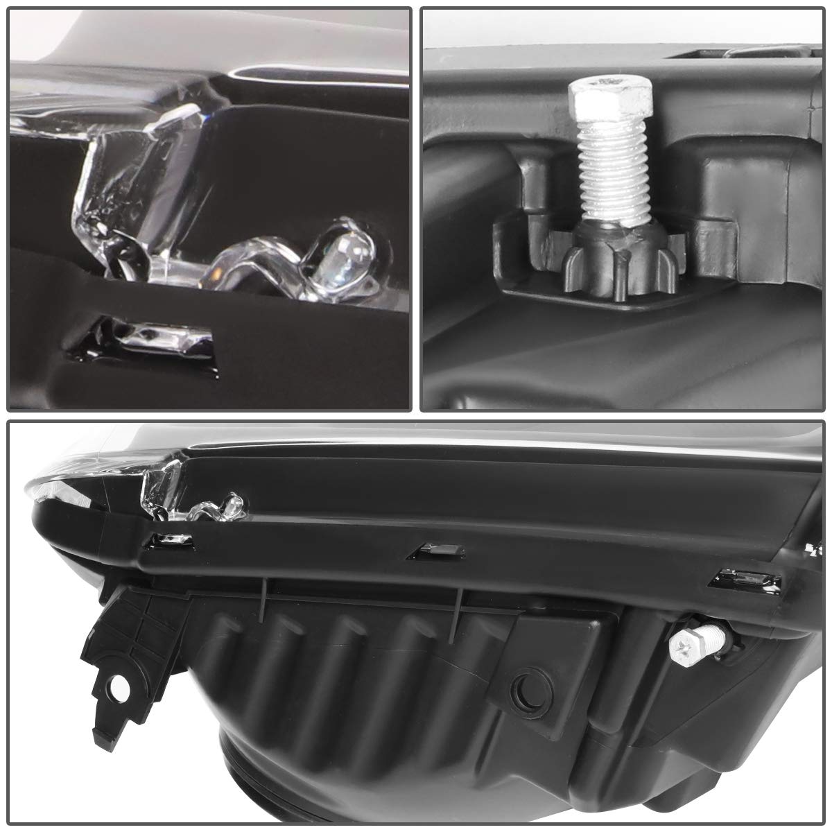Auto Dynasty Headlights Assembly Compatible With 2005 2006 2007 Ford F250 F350 F450 F550 Super Duty, Driver And Passenger Side H