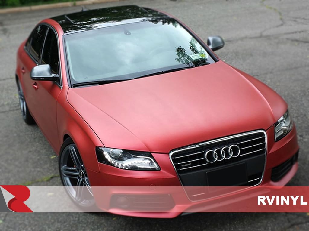 3M 2080 M203 Matte Red Metallic (5Ft X 21Ft) Vinyl Wrap Film Sheet With Air-Release For Cars, Trucks & More (105Sq Ft Roll)
