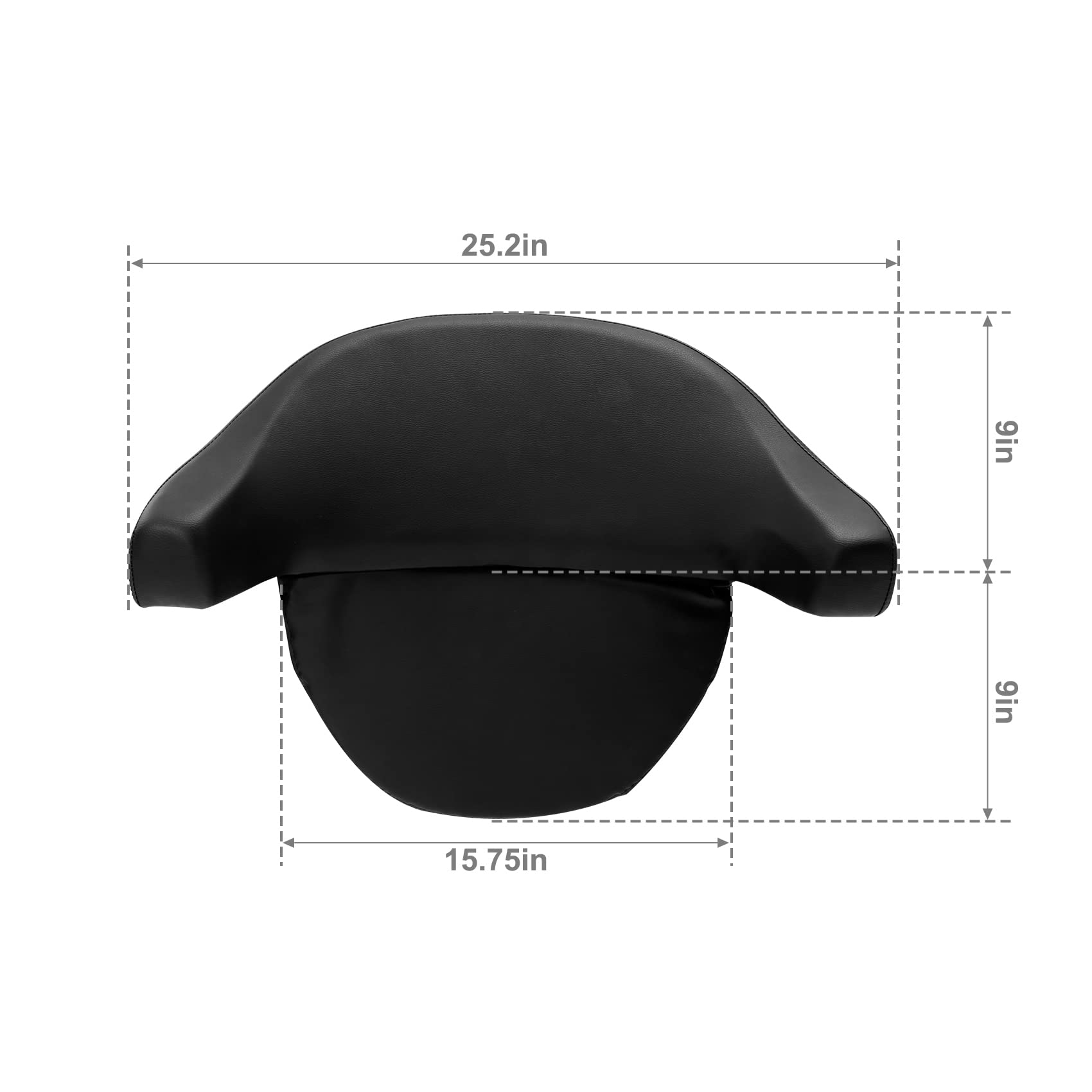 TCMT Chopped King Tour Pack Backrest Pad Fits For Harley Touring Touring Road King Road Glide Street Glide Electra Glide Ultra C