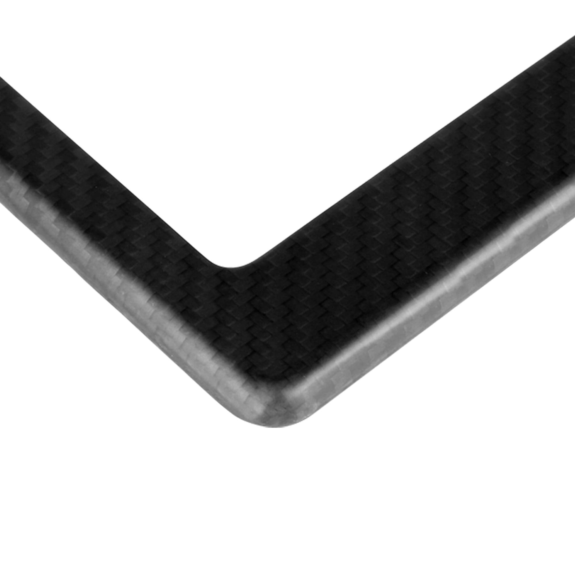 Blvd-Lpf Obey Your Luxury Real 100% Matte Black Carbon Fiber License Plate Frame Tag Cover Ff