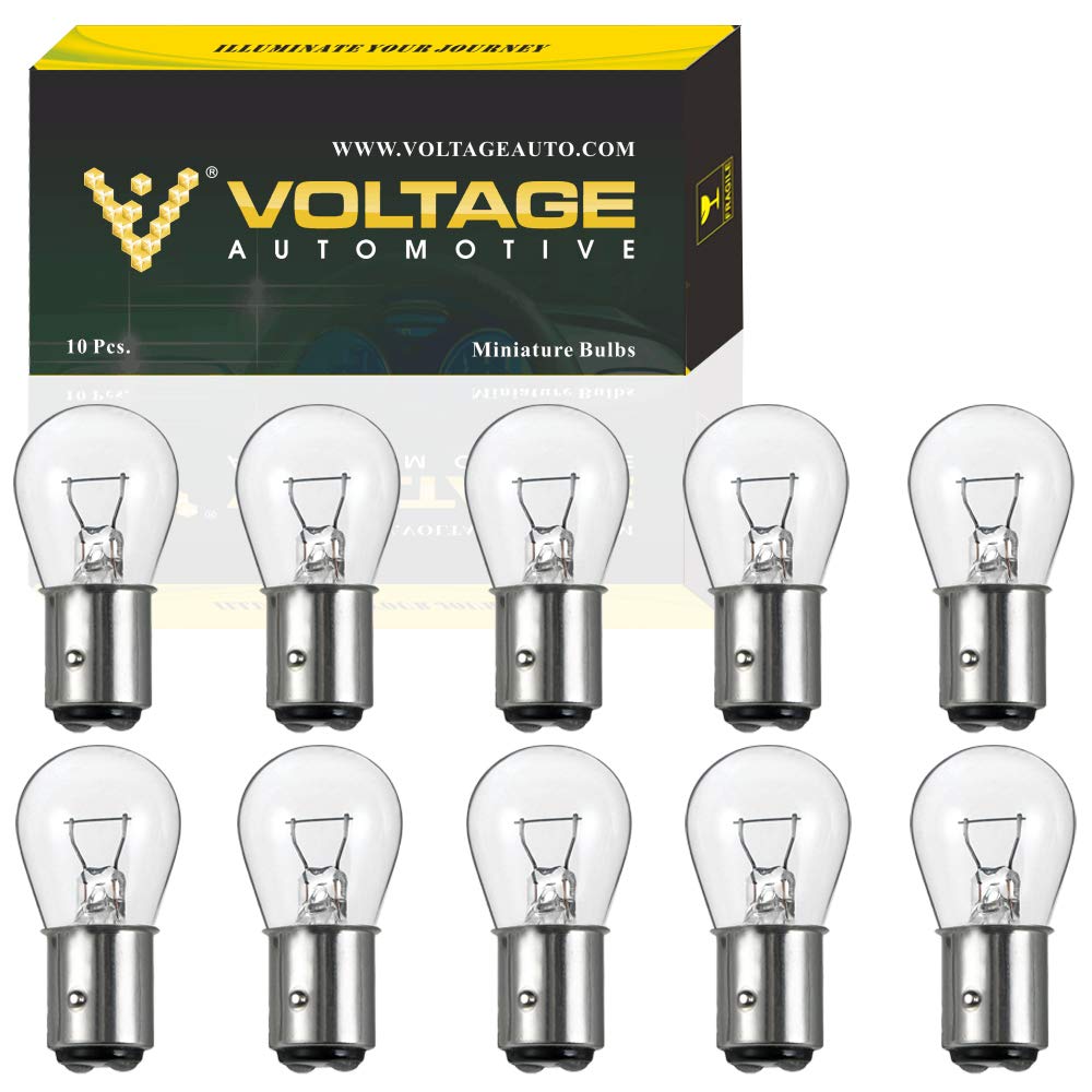 Voltage Automotive 1142 Brake Tail Light Bulb Turn Signal Bulb Side Marker Light Bulb (Box Of 10)