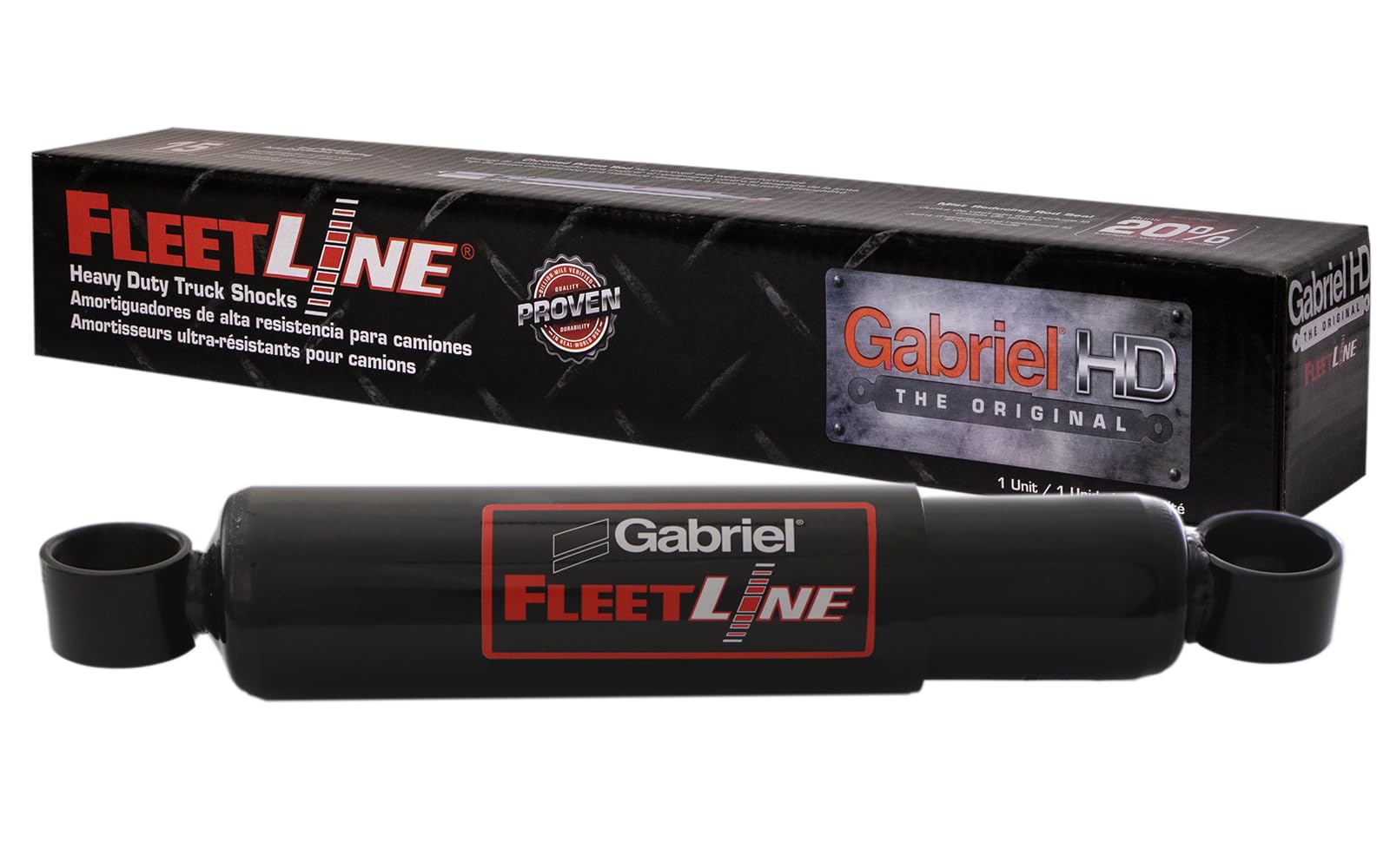 Gabriel 85062 Fleetline Heavy Duty Front Shock Absorbers For Kenworth T880 W900; Peterbilt 320 357 365 367 375 376 377 378 379 3
