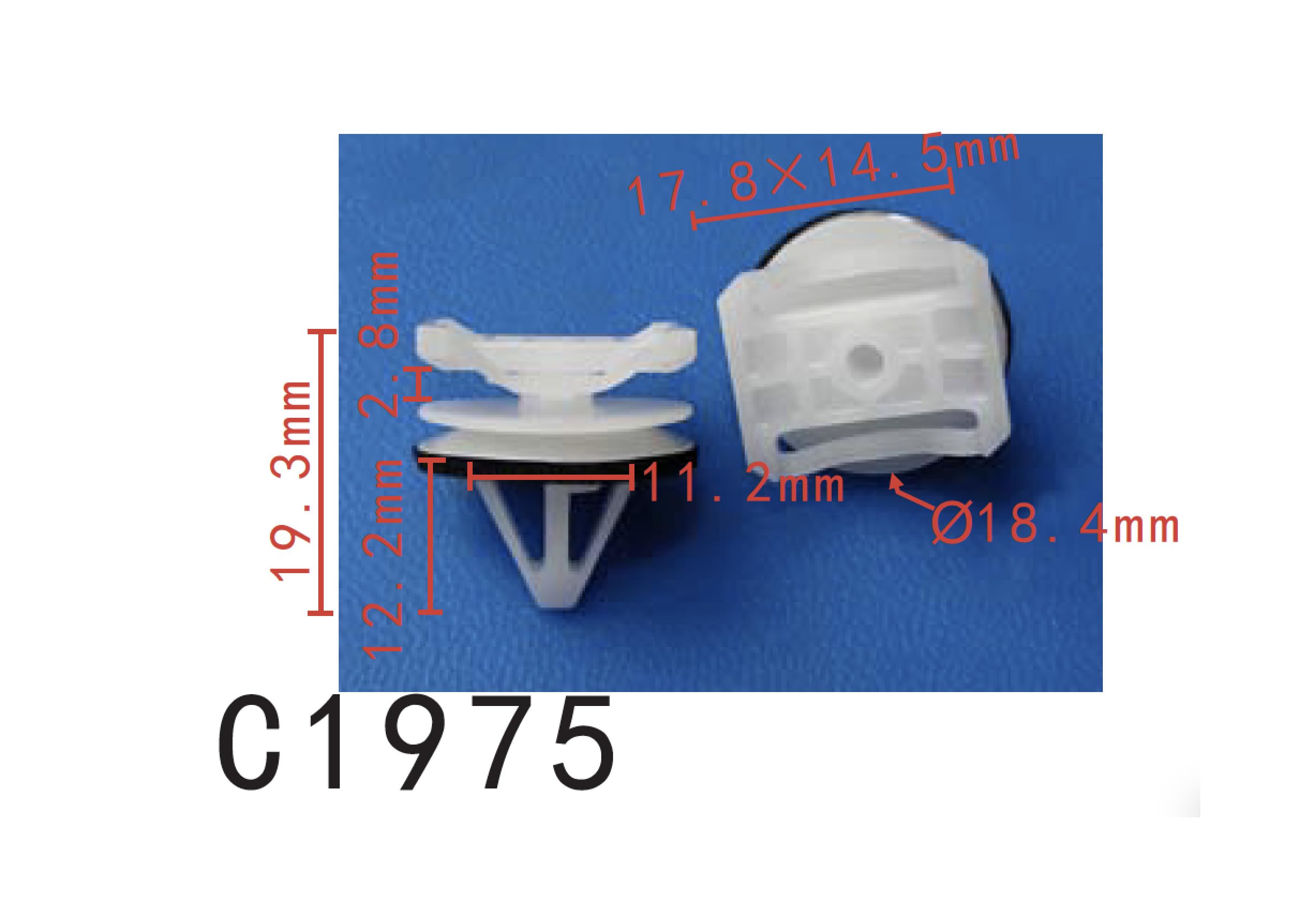 Autobahn88 Retainer Clip For Front Fender Flare, Compatible With Mazda Cx-5 (Oem: Kd4551W24) (Pack Of 20)