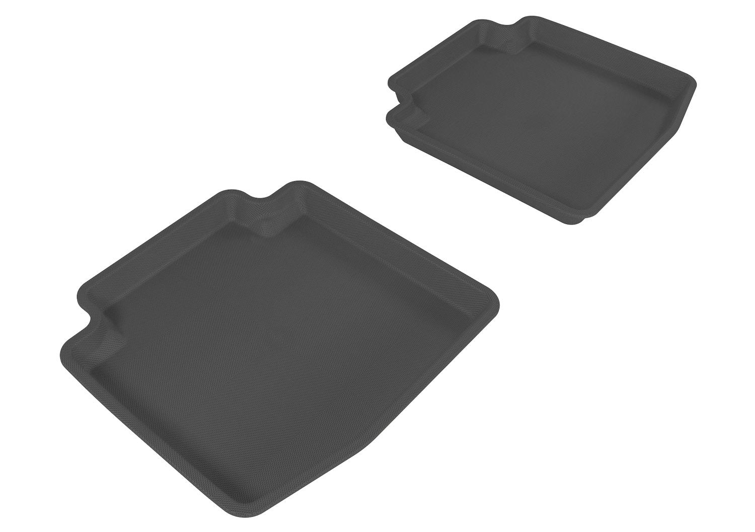 3D MAXpider Second Row Custom Fit AllWeather Floor Mat for Select Buick LaCrosse Models  Kagu Rubber (Black)