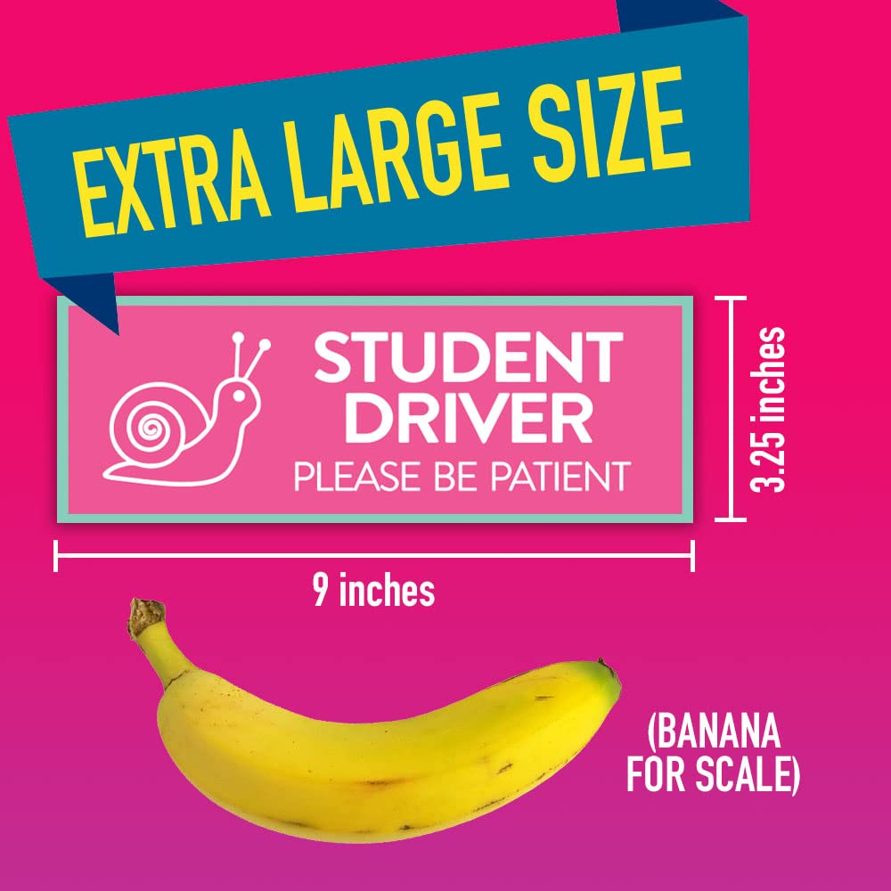 Rio Salto New Driver Magnet For Car Reflective Please Be Patient Signs For Car Student Driver Magnetic Safety Signs Novice Drive