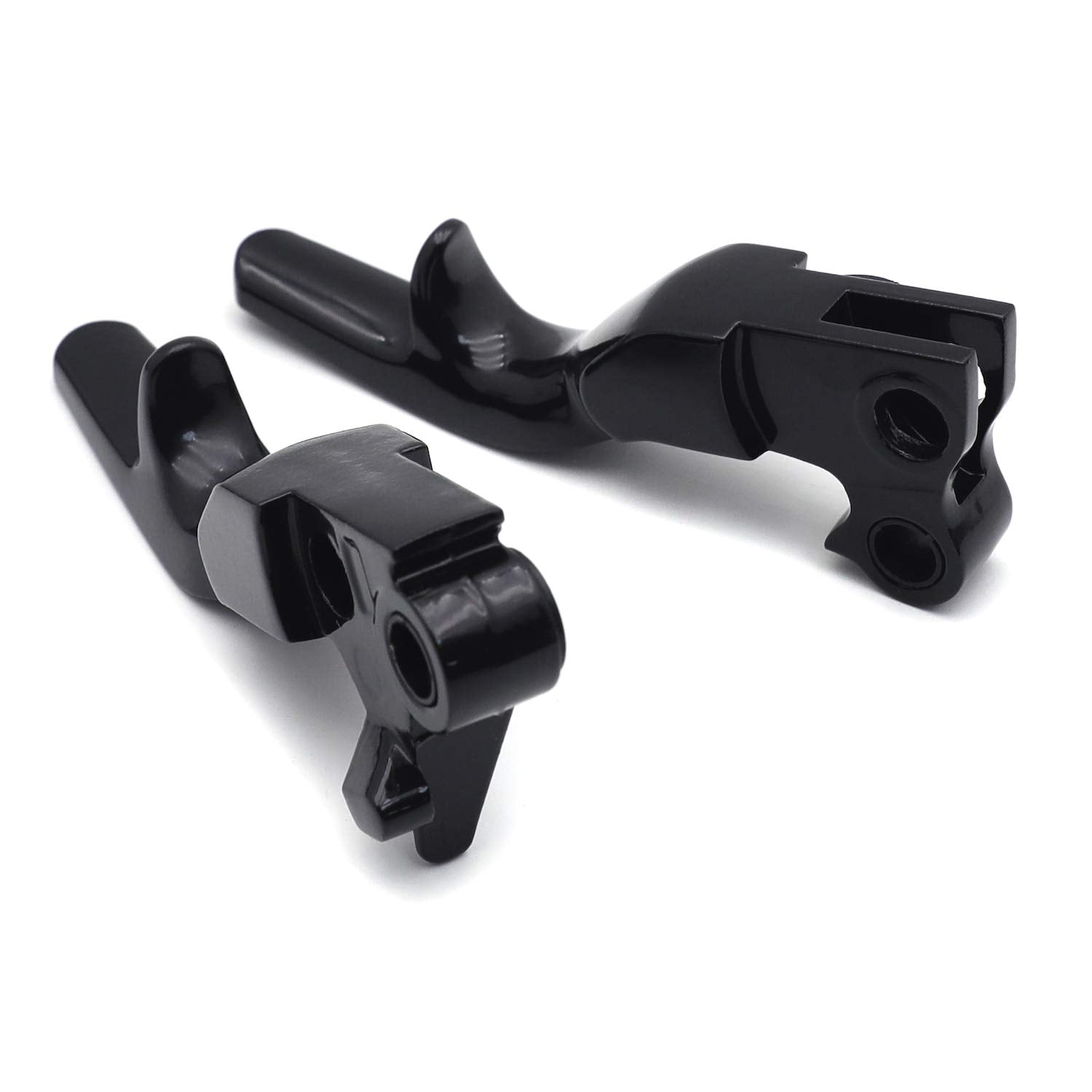 XKH- Short Hand Brake Clutch Lever (Black) Replacement of Motorcycle Parts Compatible with 96-03 Harley XL 96-12 Softail 96-07 T