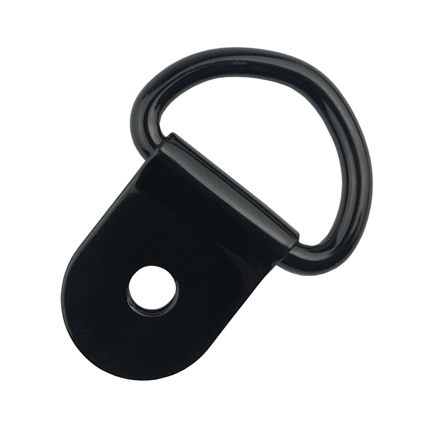 Excelfu 30 Pack Small Steel D-Ring Tie Downs, D Rings Anchor Lashing Ring For Loads On Case Truck Cargo Trailers Rv Boats, Black