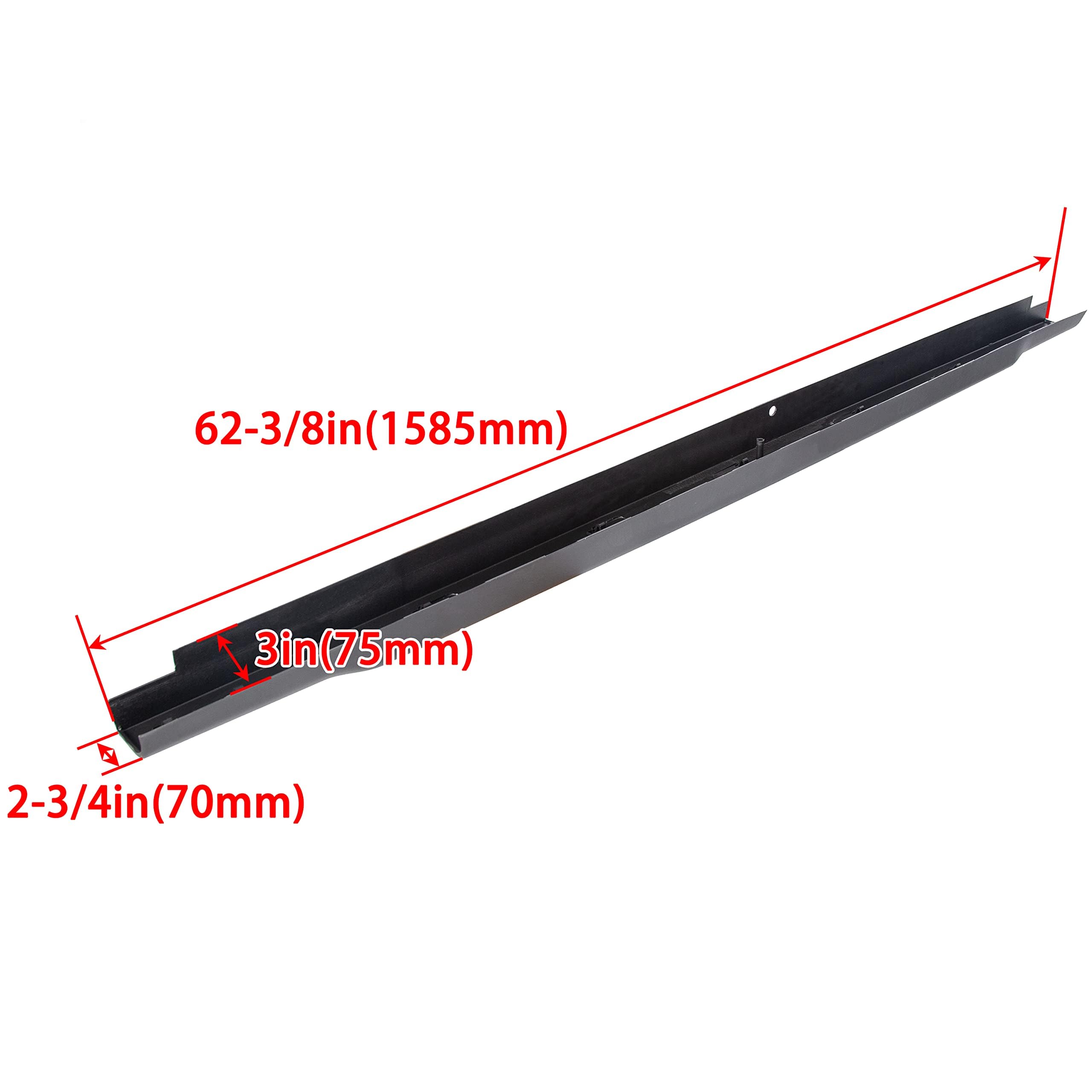 ECOTRIC Tailgate Top Cap Protector Molding Trim Cover for 2008-2016 Ford F250 F350 F450 Super Duty Replace for BC3Z-9940602-B FO