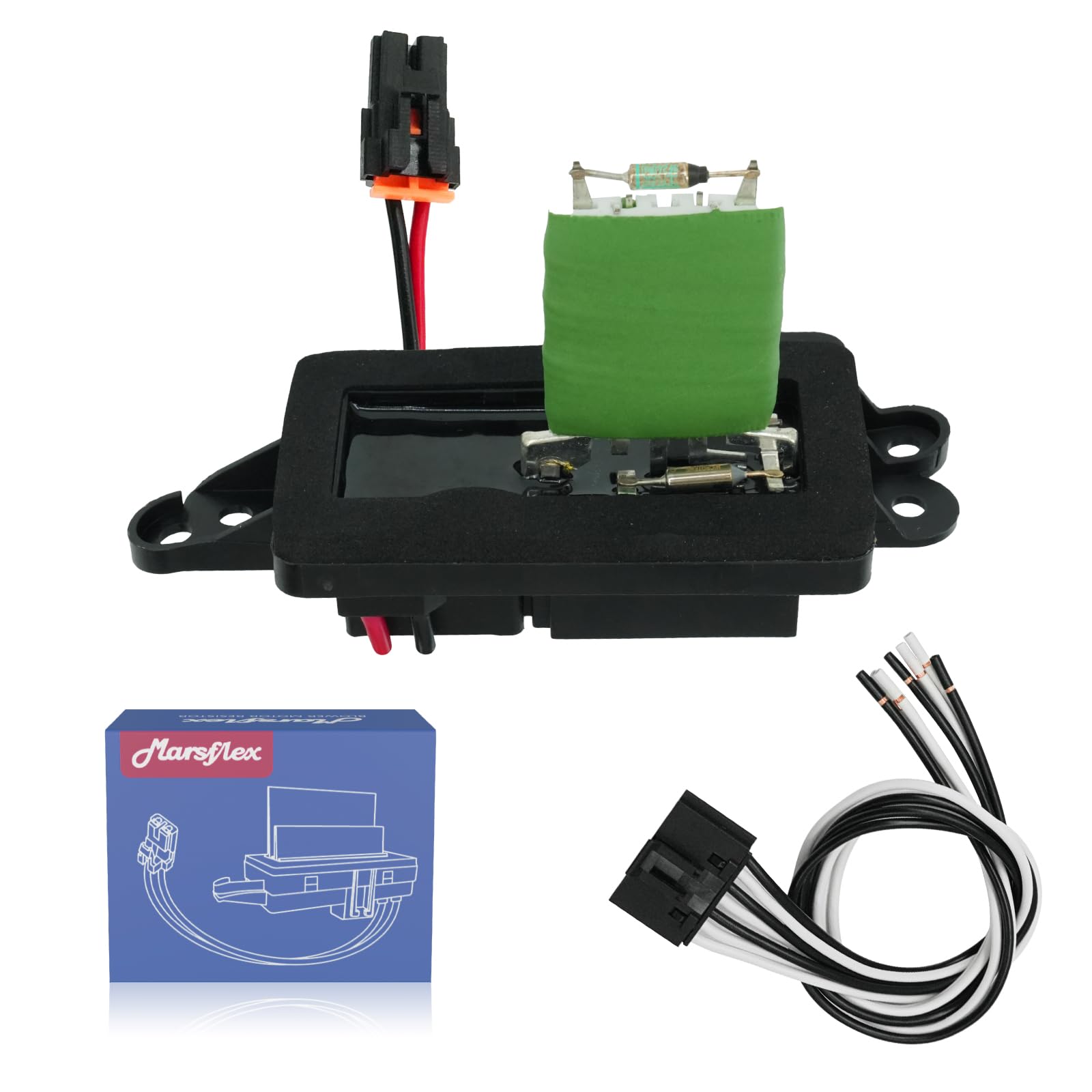 Marsflex Blower Motor Resistor 89019088 2003 2004 2005 2006 for Chevrolet Chevy Avalanche Silverado 1500 2500 Suburban Tahoe, fo