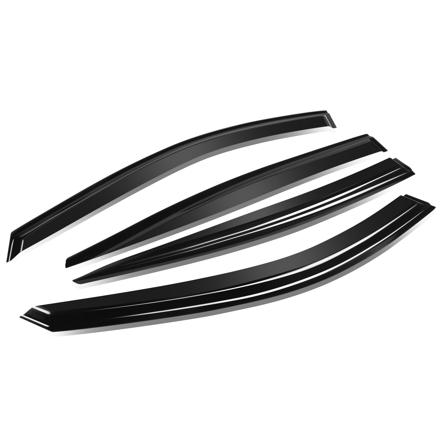 Auto Dynasty Window Visors Compatible With 2019-2024 Nissan Altima, 4Pcs Front & Rear Tape-On Window Vent Visor Deflectors Rain