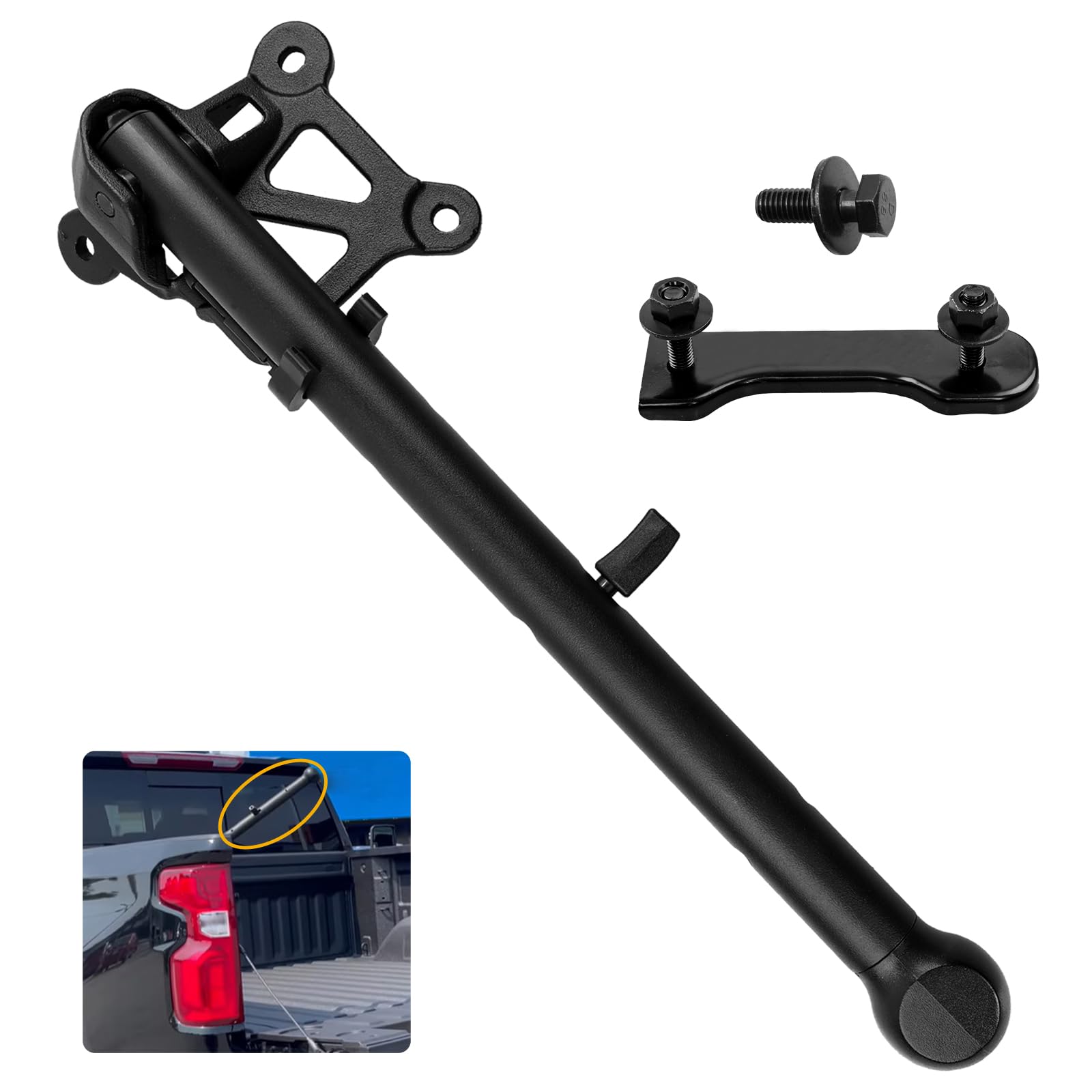 Auxiliary Truck Bed Handle Compatible with Chevy Silverado, GMC Sierra 1500, 2500 3500 HD 2019-2024, Rear Assist Handle, Pickup 