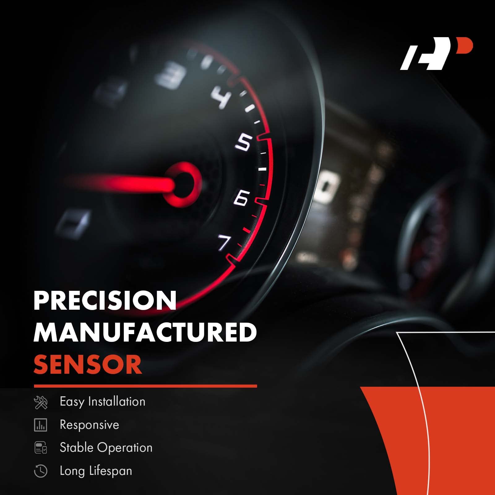 A-Premium Knock Detonation Sensor Compatible with Chevrolet Silverado 1500, Express 1500 2500, Malibu, Tahoe & GMC Sierra 1500,