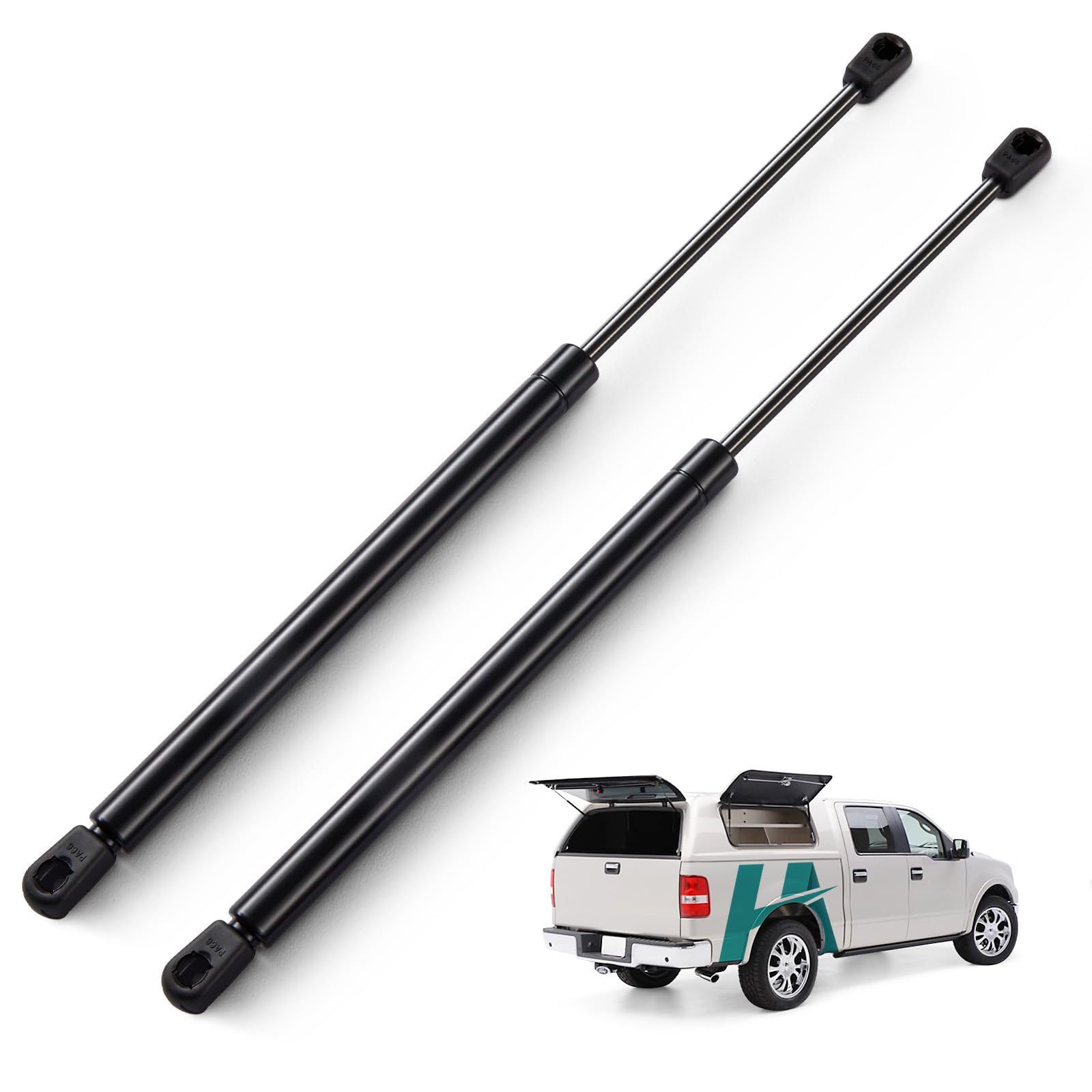 HelloAuto SE180P70 18 inch 70lb/300N Gas Strut Spring Shock for Leer are Camper Shell Window, Snugtop Truck Pickup Topper Cap Ca