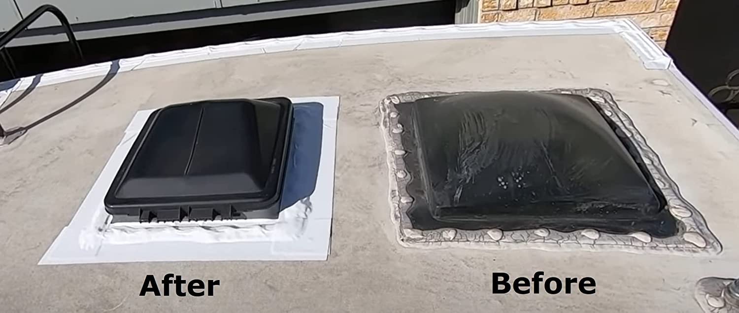 FastSeal RV Roof Tape, 3'' x 50' White - UV-Resistant Camper Roof Sealant, Stops Leaks - Eternabond Equivalent