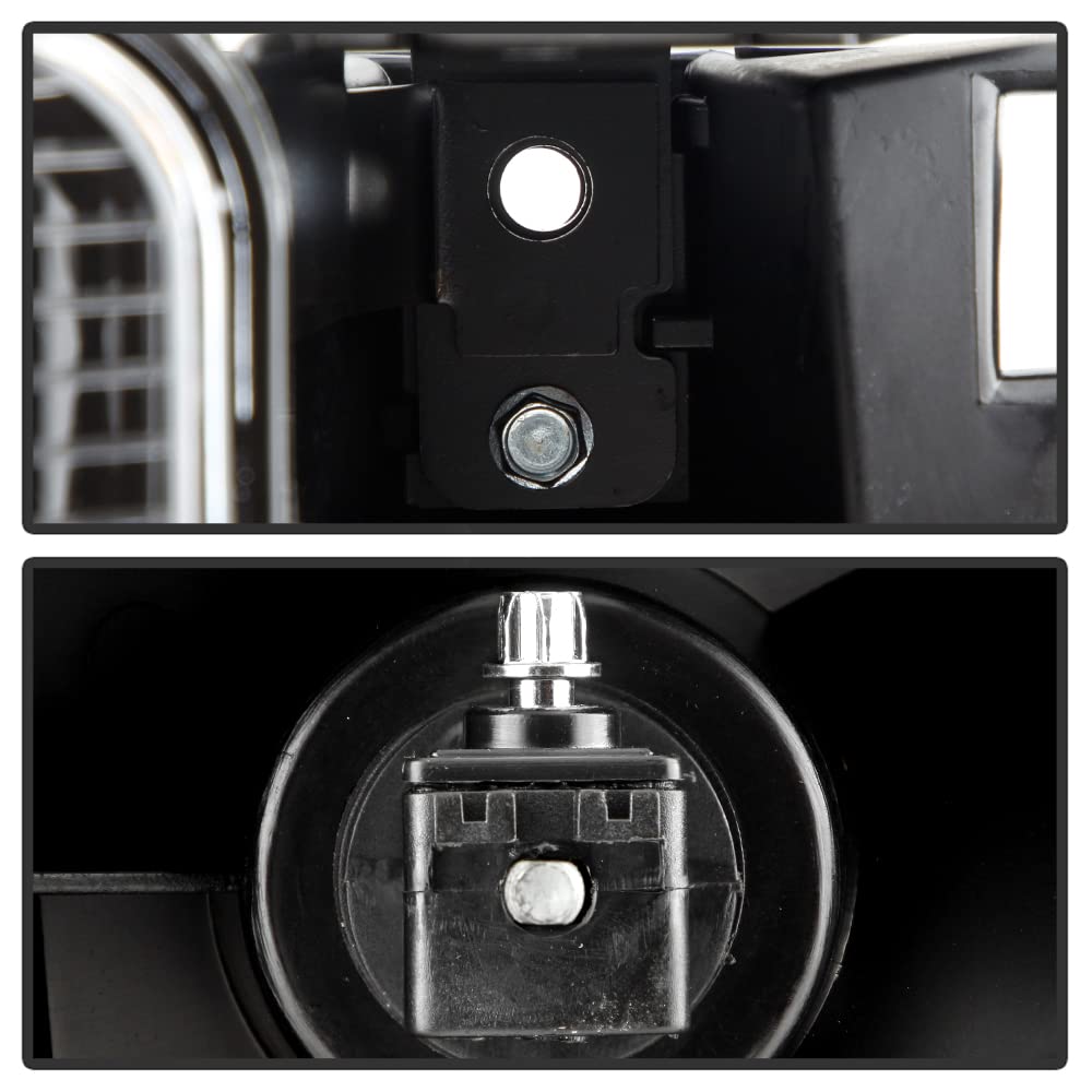 ACANII Factory Headlights for 2006-2010 Hummer H3 & H3T - Chrome Replacement Pair (Left + Right)