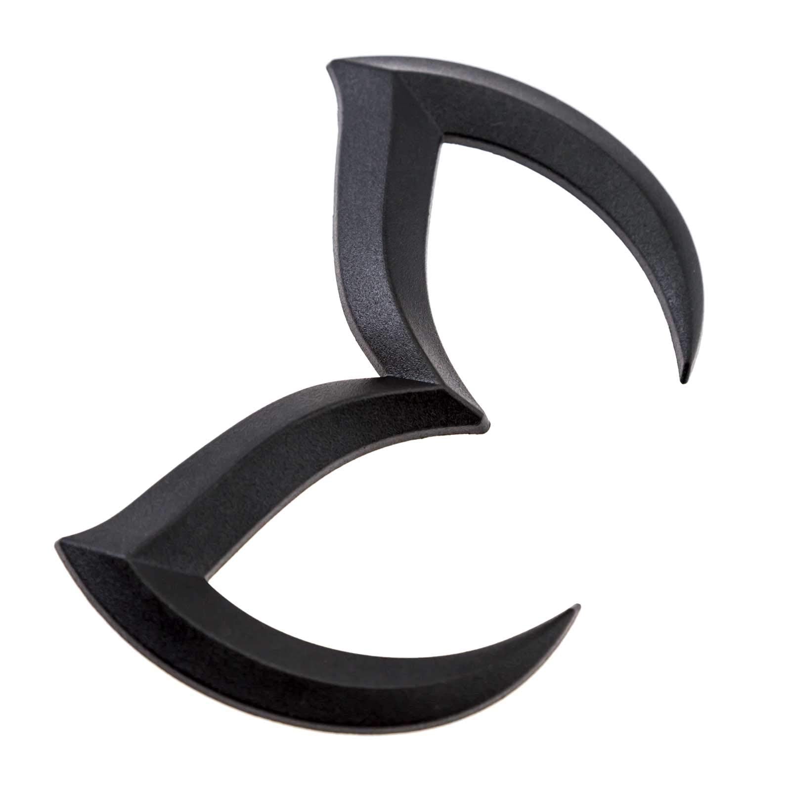 Xotic Tech Rear Trunk Evil M Emblem Badge Decal for Mazda 3 6 CX MX Miata - Matte Black Aluminum, Model aa123